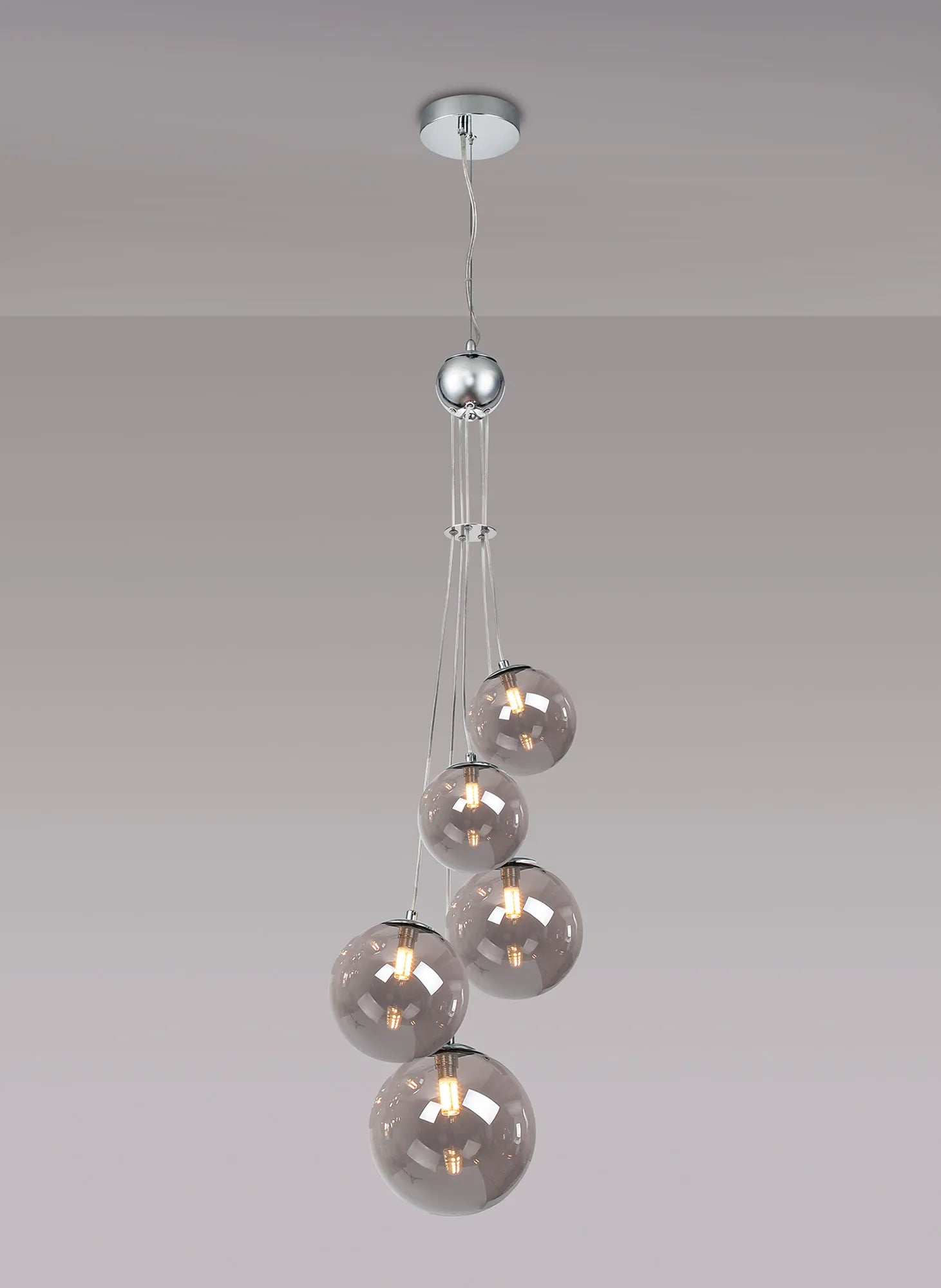 Modern Austin 5-Light Cluster Pendant with G9 Base - Elegant Ceiling Lighting for Dining Room, Kitchen Island, or Entryway