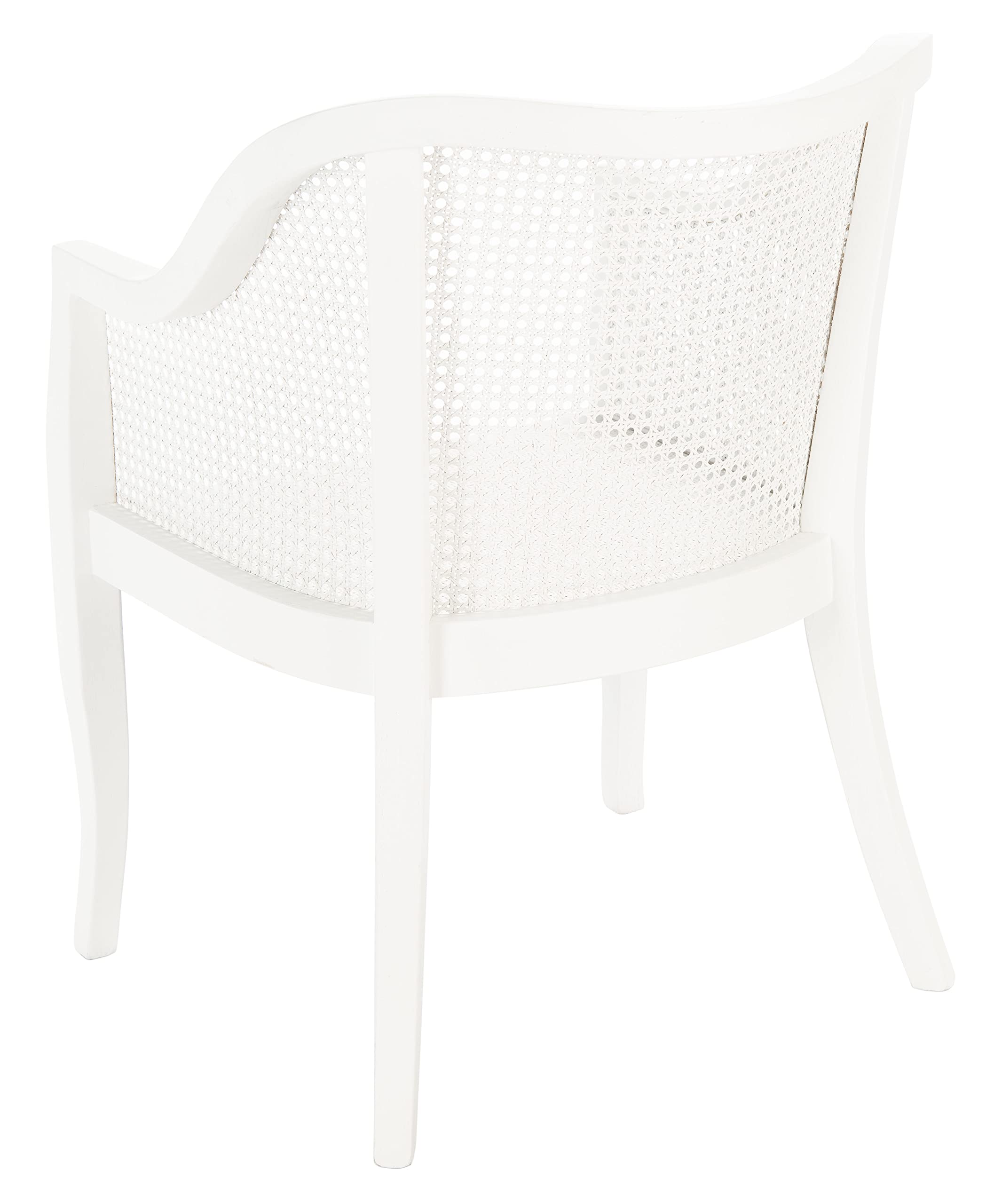 Safevieh Home Maika White Dining Chair - Modern Kitchen & Dining Room Furniture for Home & Restaurant Use