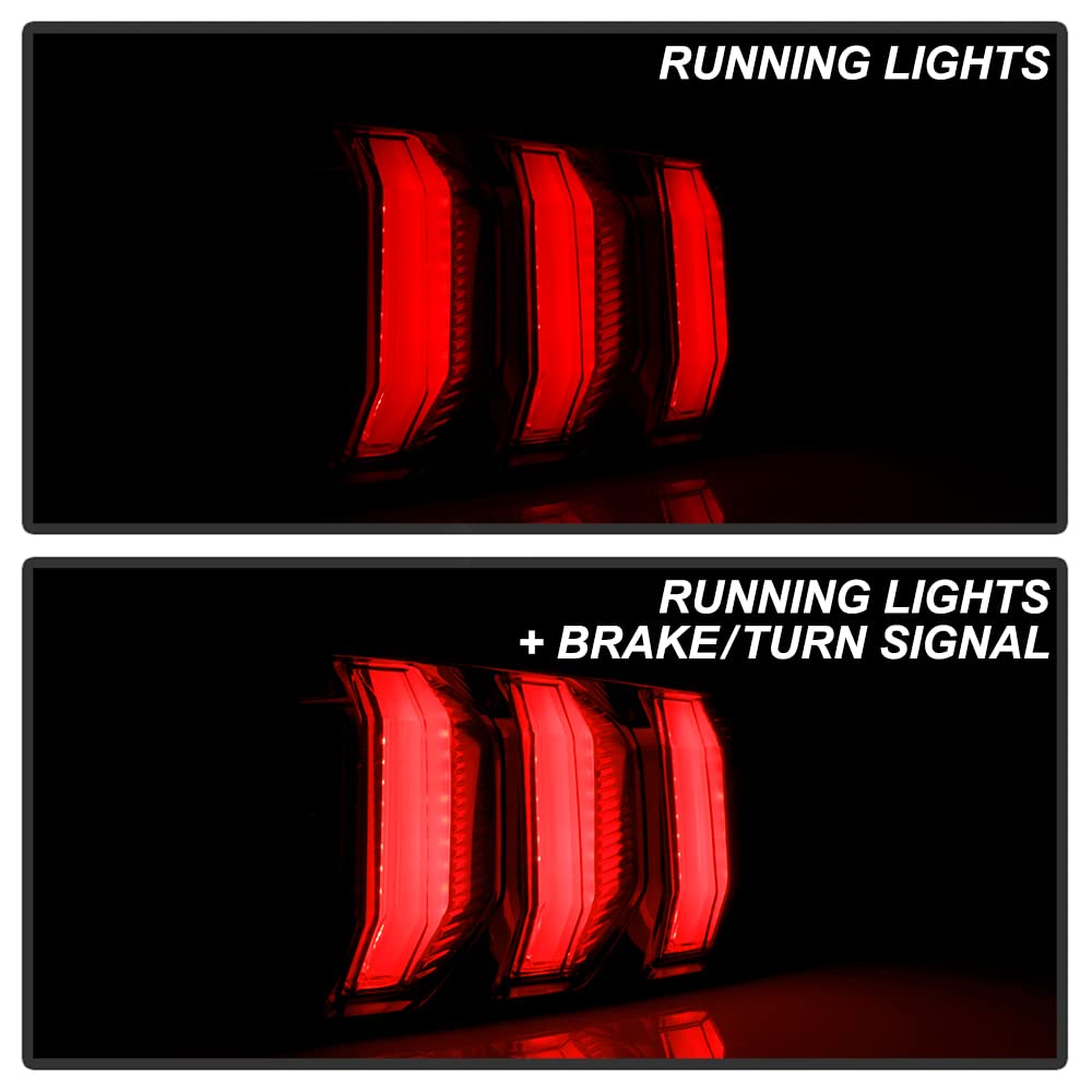 2018-2020 Ford Mustang LED Sequential Tail Lights - Smoked Lens, Plug & Play Installation - Upgrade Your Mustang's Rear Style for Night Driving & Car Shows