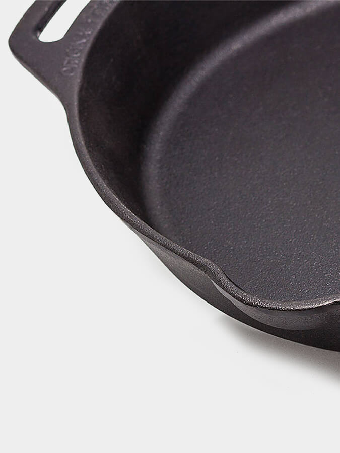Petromax Cast Iron Fire Skillet with Dual Handles - Perfect for Camping, Outdoor Cooking & Grilling Over Open Flame