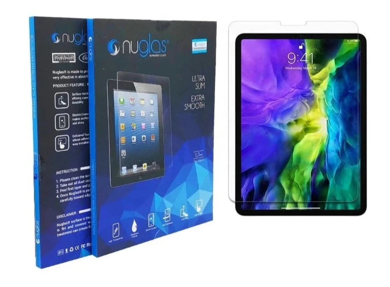 Nuglas Tempered Glass Screen Protector for iPad Air 4/5, iPad Pro 11 & iPad 10 - Ultra HD Clear, Anti-Scratch, Bubble-Free Installation - Perfect for Work, Study & Entertainment