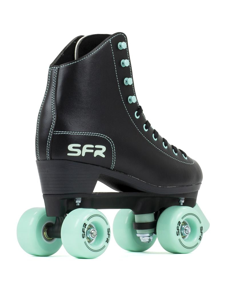 Premium SFR Figure Skates for Women & Men - Black & Green Ice Skates for Professional & Recreational Skating - Perfect for Ice Rinks, Competitions & Casual Skating