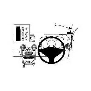 ClicOn No Holes Right Hand Dash Mount for Renault Koleos (2009-2014) - Perfect for GPS, Phone & Tablet Holders in Car