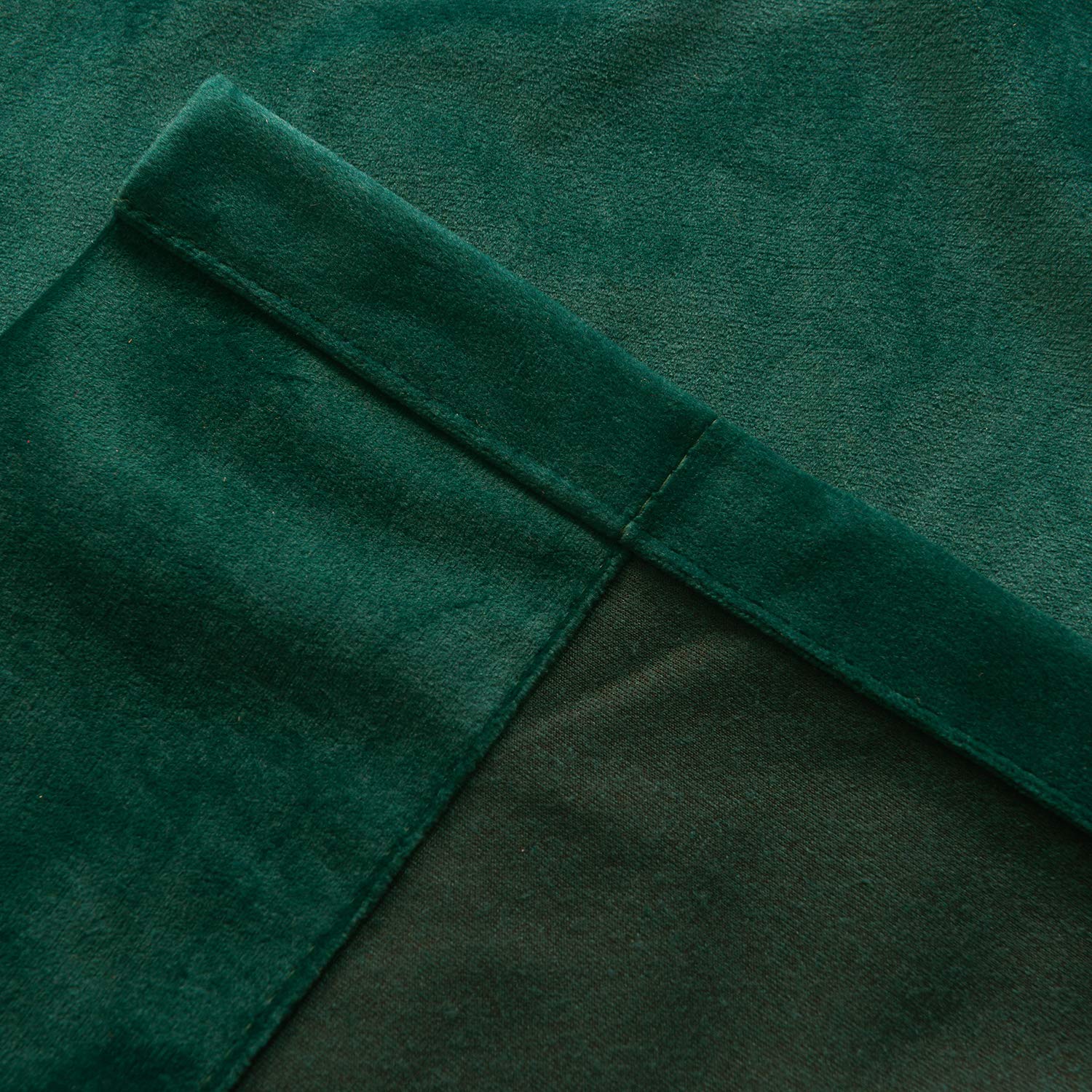 Roslynwood Teal Green Velvet Blackout Curtains - Thermal Insulated Grommet Window Drapes for Living Room & Bedroom (2 Panels, 52x84 Inches) - Perfect for Light Control, Privacy & Energy Efficiency in Home Decor