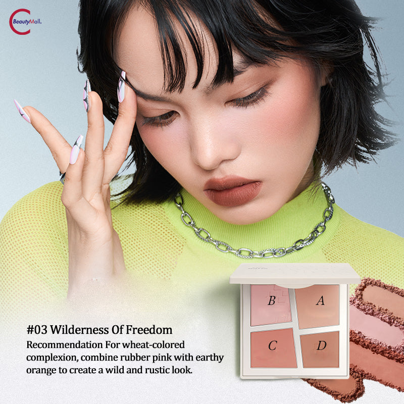 INSBAHA Primary Exploration Blush Palette - 6 Color Matte & Shimmer Makeup Set for Contouring, Highlighting & Everyday Wear | Perfect for Professional Makeup Artists & Beginners