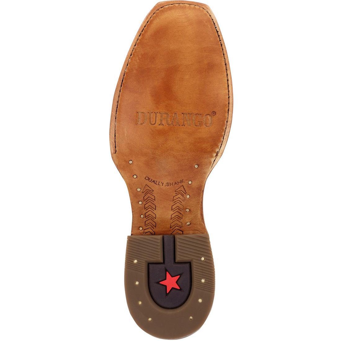 PRCA Roughout Western Boots for Men - Goldenrod & Deep Teal Cowboy Boots - Perfect for Rodeo, Horse Riding & Country Fashion