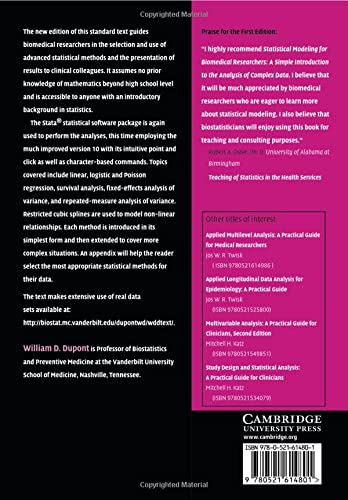 Statistical Modeling for Biomedical Researchers: A Simple Introduction to Complex Data Analysis - Cambridge Medicine Paperback | Essential Guide for Clinical Studies & Medical Research