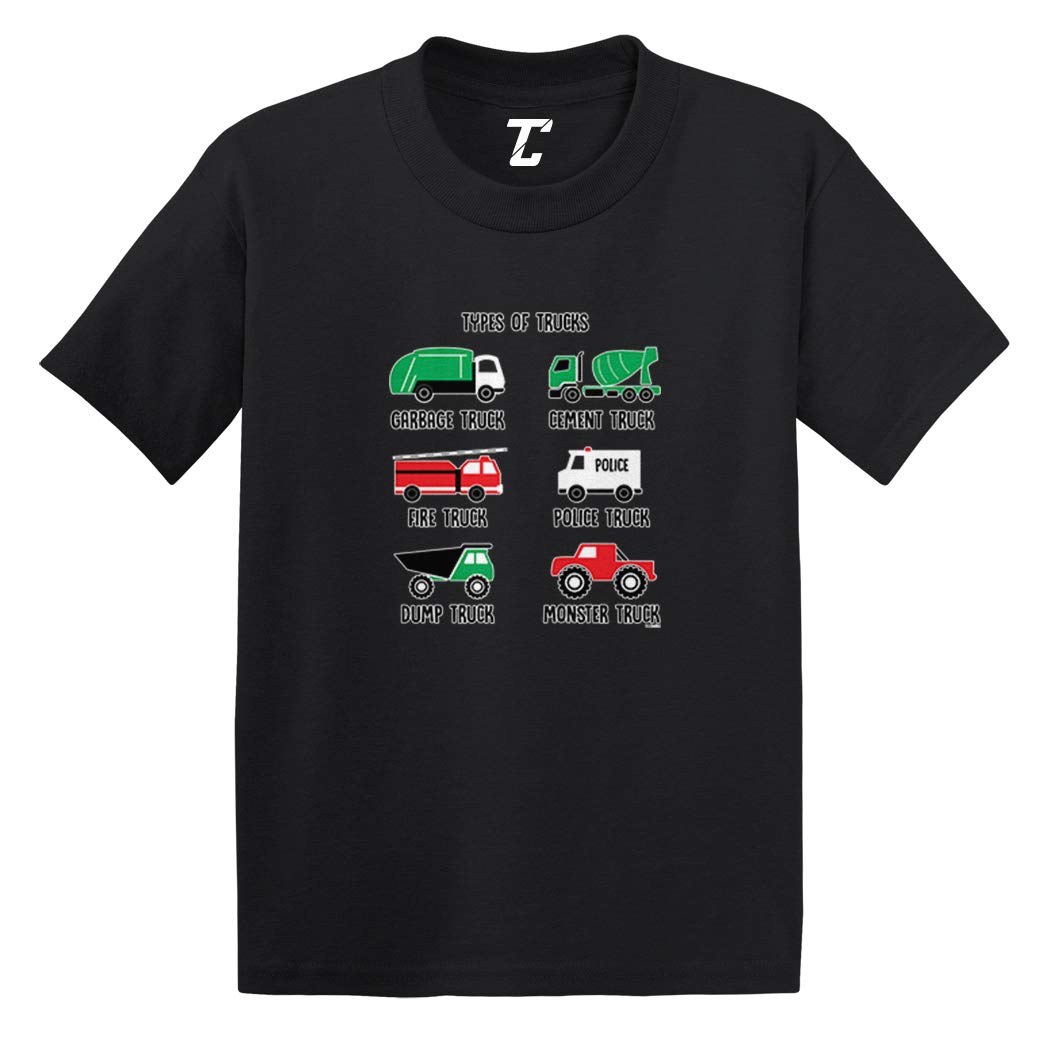 Garbage Truck Monster Fire Toddler T-Shirt - Soft Cotton Jersey Tee for Kids | Fun Playtime & Casual Wear