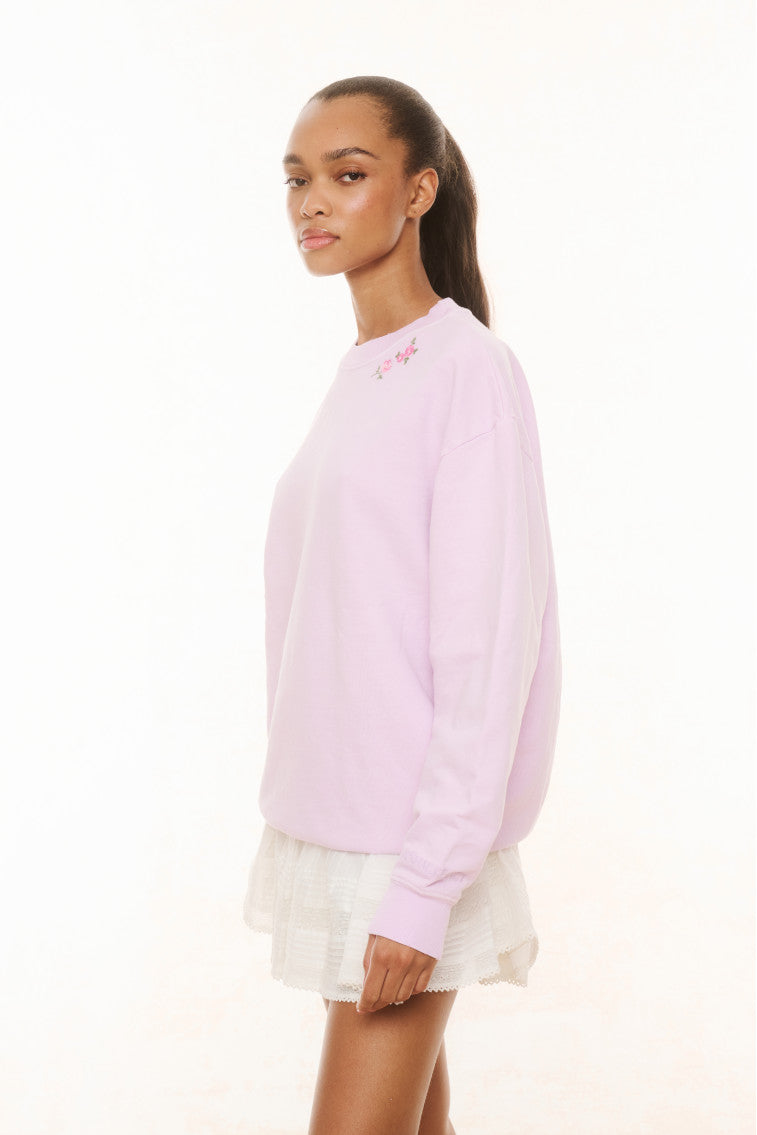 Palo Pullover Sweater - Soft & Cozy Lavender Mist Color for Women | Perfect for Casual Wear, Layering & Cold Weather Fashion
