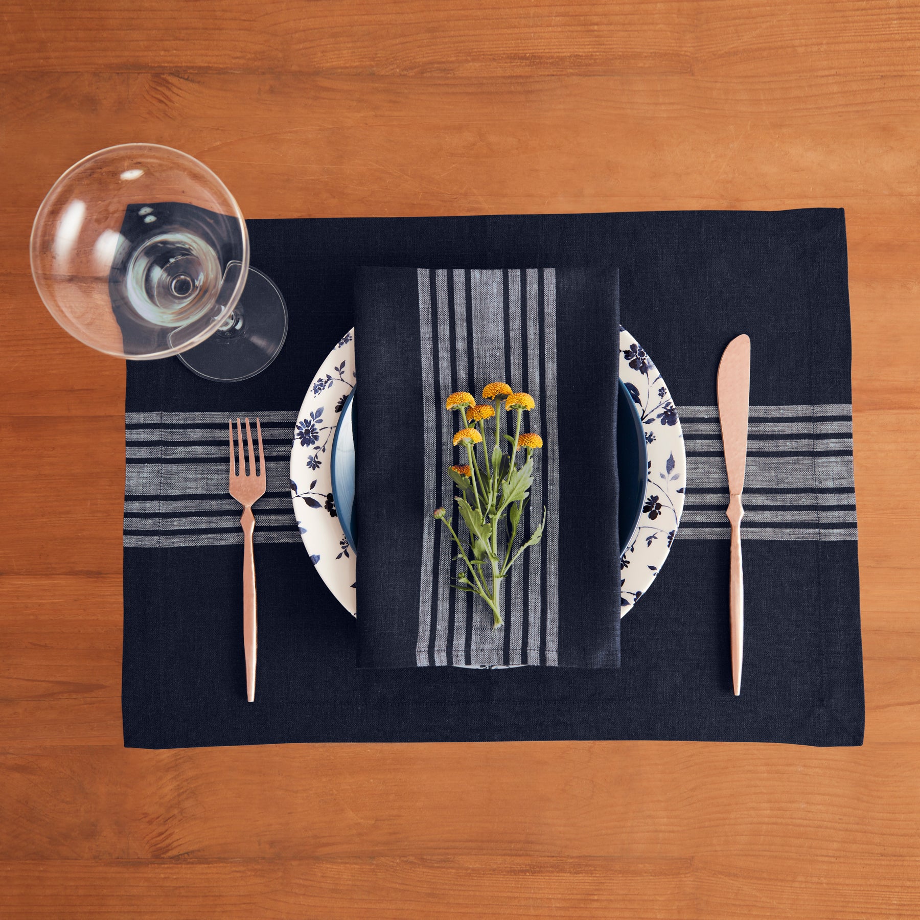 Farmhouse Style Placemats Set of 4 - Rustic Cotton Table Mats for Dining Room, Kitchen & Holiday Decor - Perfect for Thanksgiving, Christmas & Everyday Use