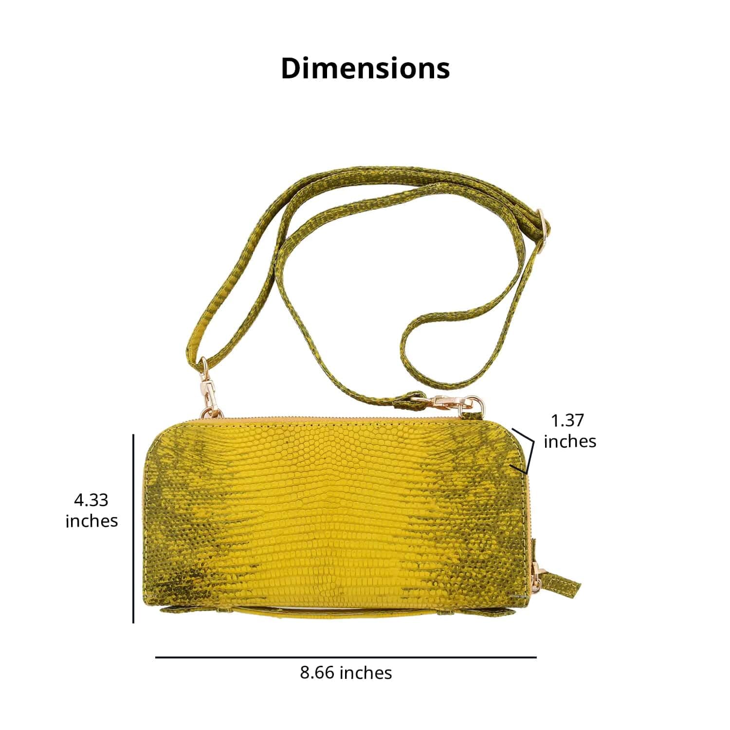**Genuine Lizard Leather Crossbody Wallet for Women – Handmade Adjustable Strap Handbag Purse | The Pelle Lizard Collection by Shop LC | Perfect Birthday Gift, Everyday Use & Travel Accessory**