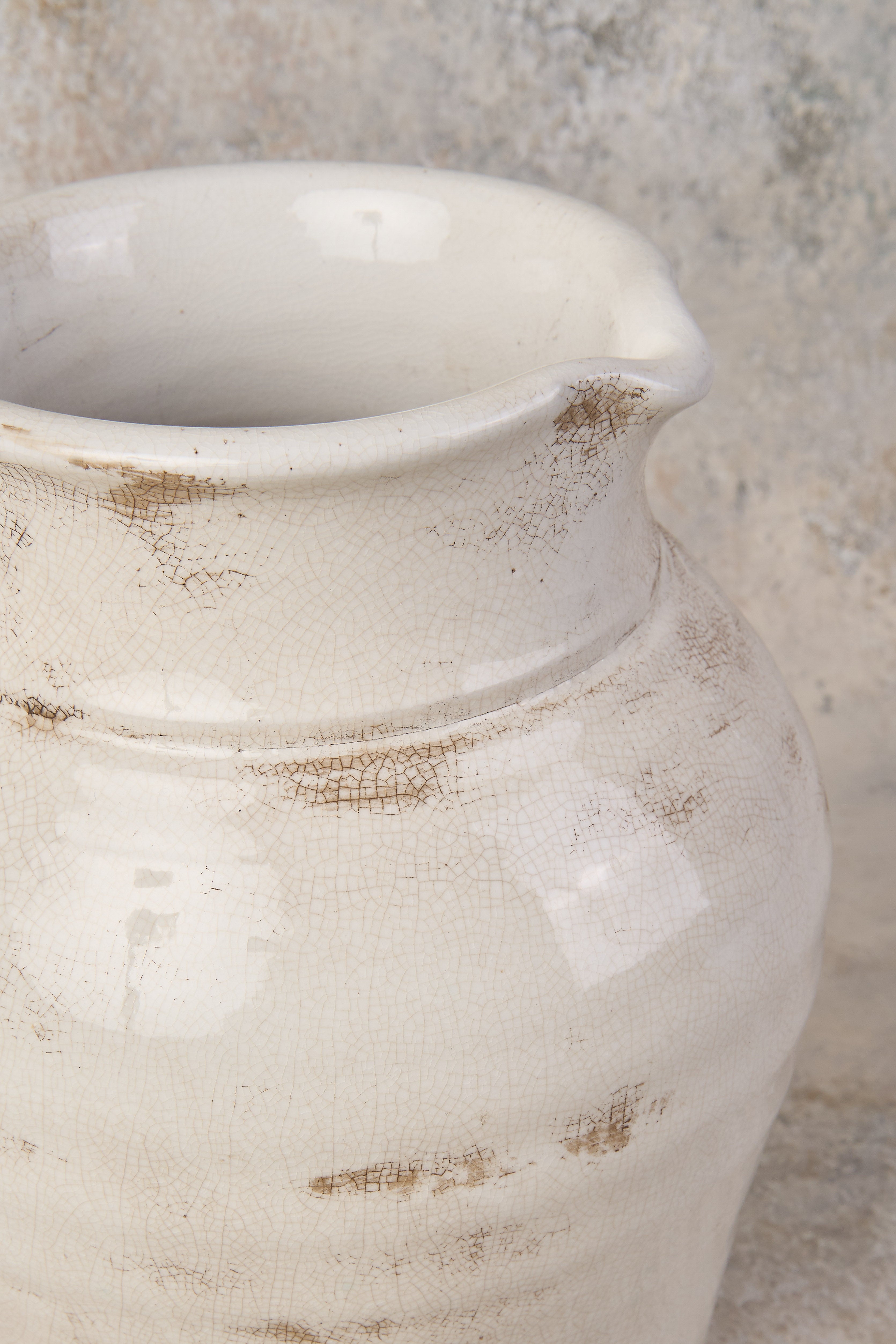 Luna Aged White Urn - Elegant Memorial Urn for Ashes - Perfect for Home Display, Funeral Services & Memorial Keepsakes