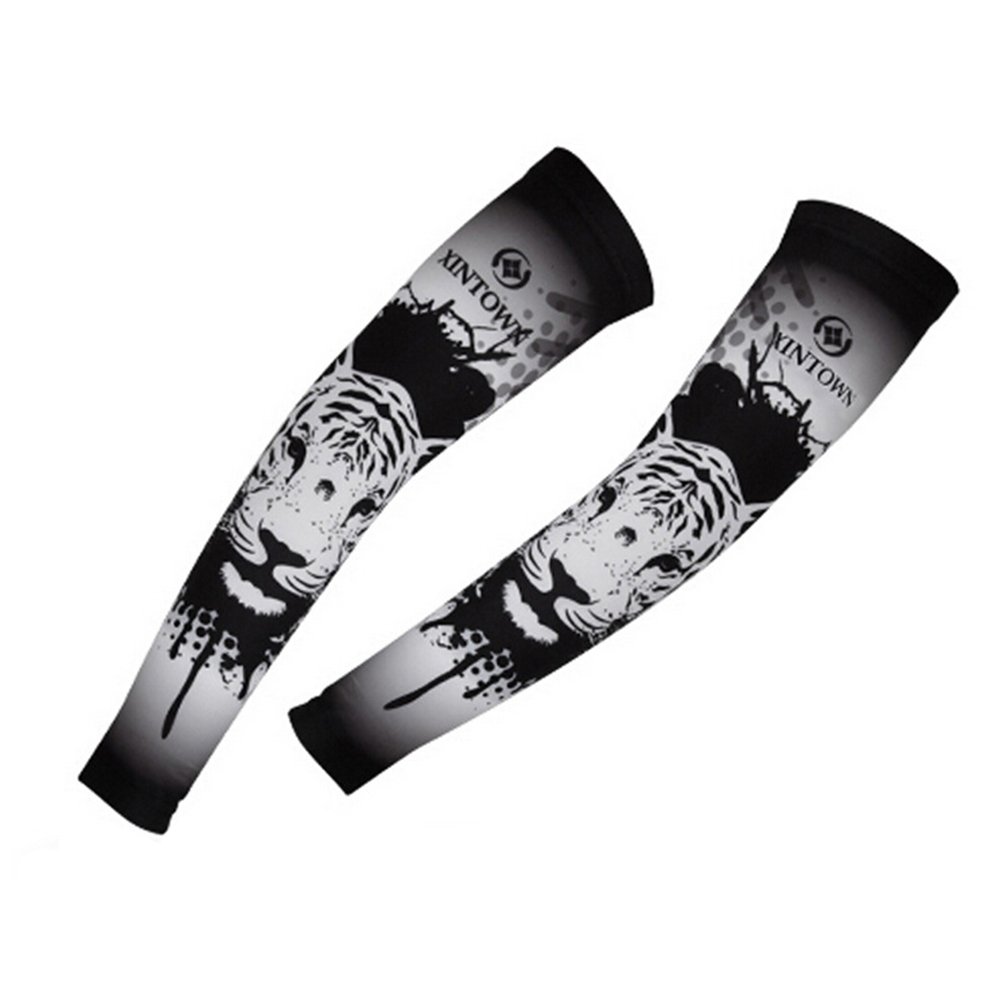 Xinzechen Cycling Arm Warmers for Men & Women - UV Protection, Breathable & Moisture-Wicking for Outdoor Biking, Running & Sports Activities