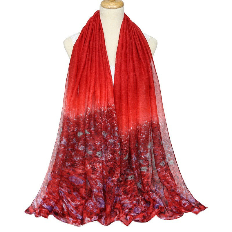 Lightweight Women's Chiffon Voile Scarves - Soft Flowy Fashion Accessory for Spring/Summer, Wedding, Beach & Everyday Wear