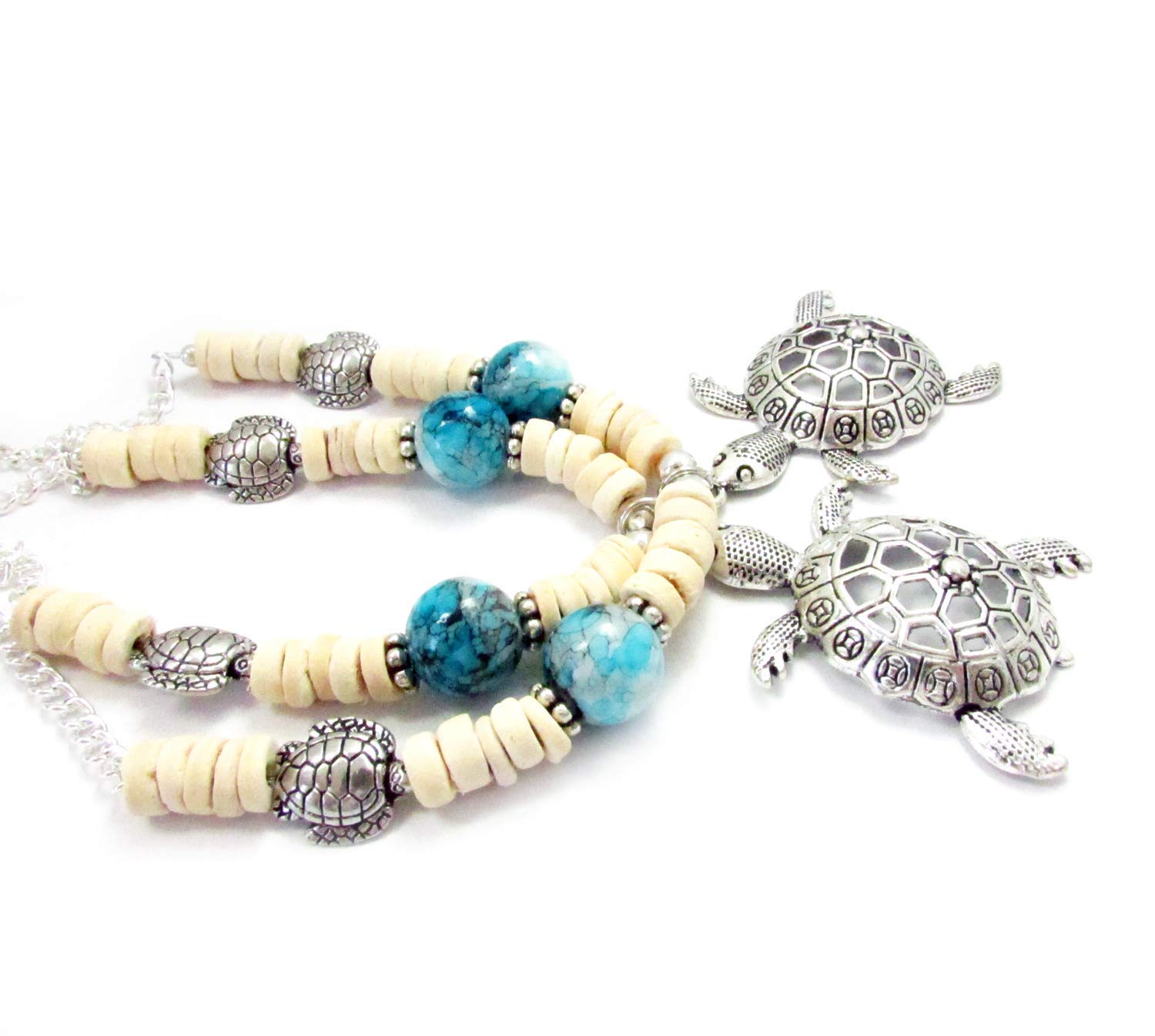 Sea Turtle Curtain Tiebacks - Set of 2 Coastal Beach House Decor Curtain Holdbacks for Windows - Perfect for Nautical, Ocean & Coastal Themed Bedrooms & Living Rooms