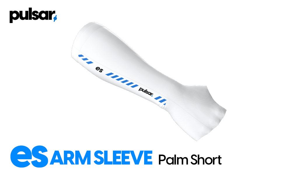 Pulsar eS Arm Sleeve - Breathable UV Protection Sports Sleeve for Cycling, Running, Basketball & Outdoor Activities (Palm/Short)