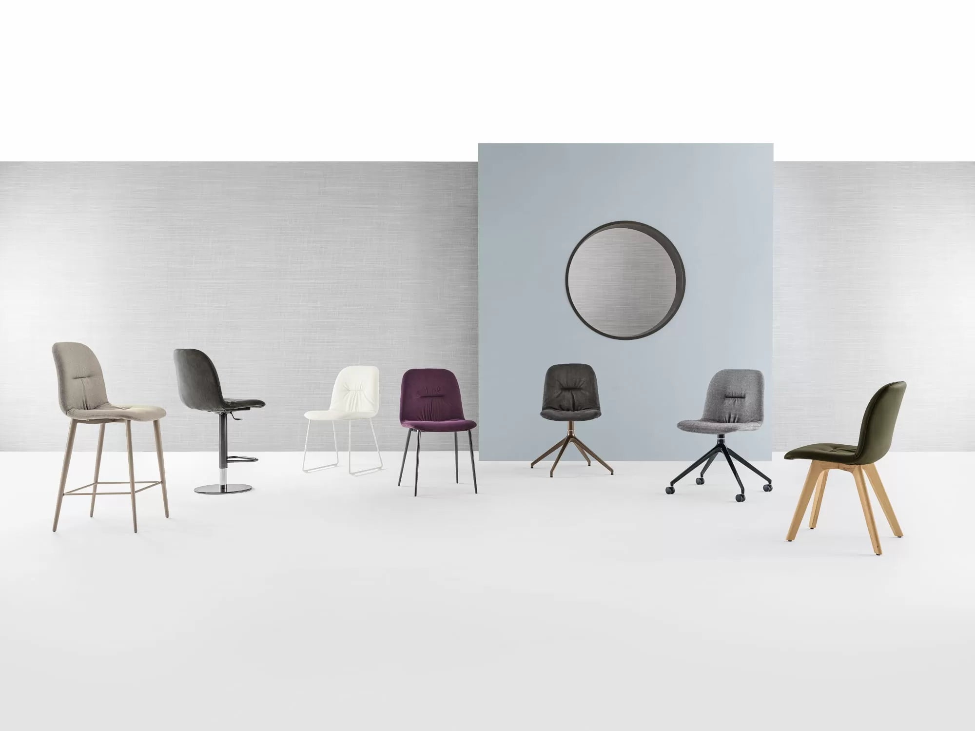 Bontempi Chantal Chair - Modern Accent Chair for Living Room, Bedroom, or Office - Stylish and Comfortable Seating Furniture for Home Decor
