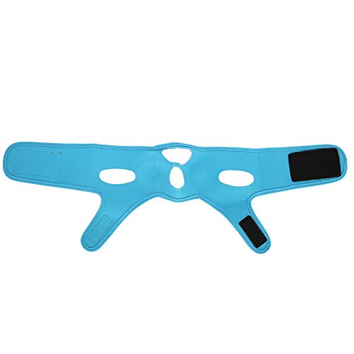V Line Face Slimming Bandage - Skin Tightening & Lifting Strap for Women - Anti-Aging Facial Mask (Blue) | Perfect for Daily Skincare Routine, Post-Surgery Recovery & Beauty Enhancement