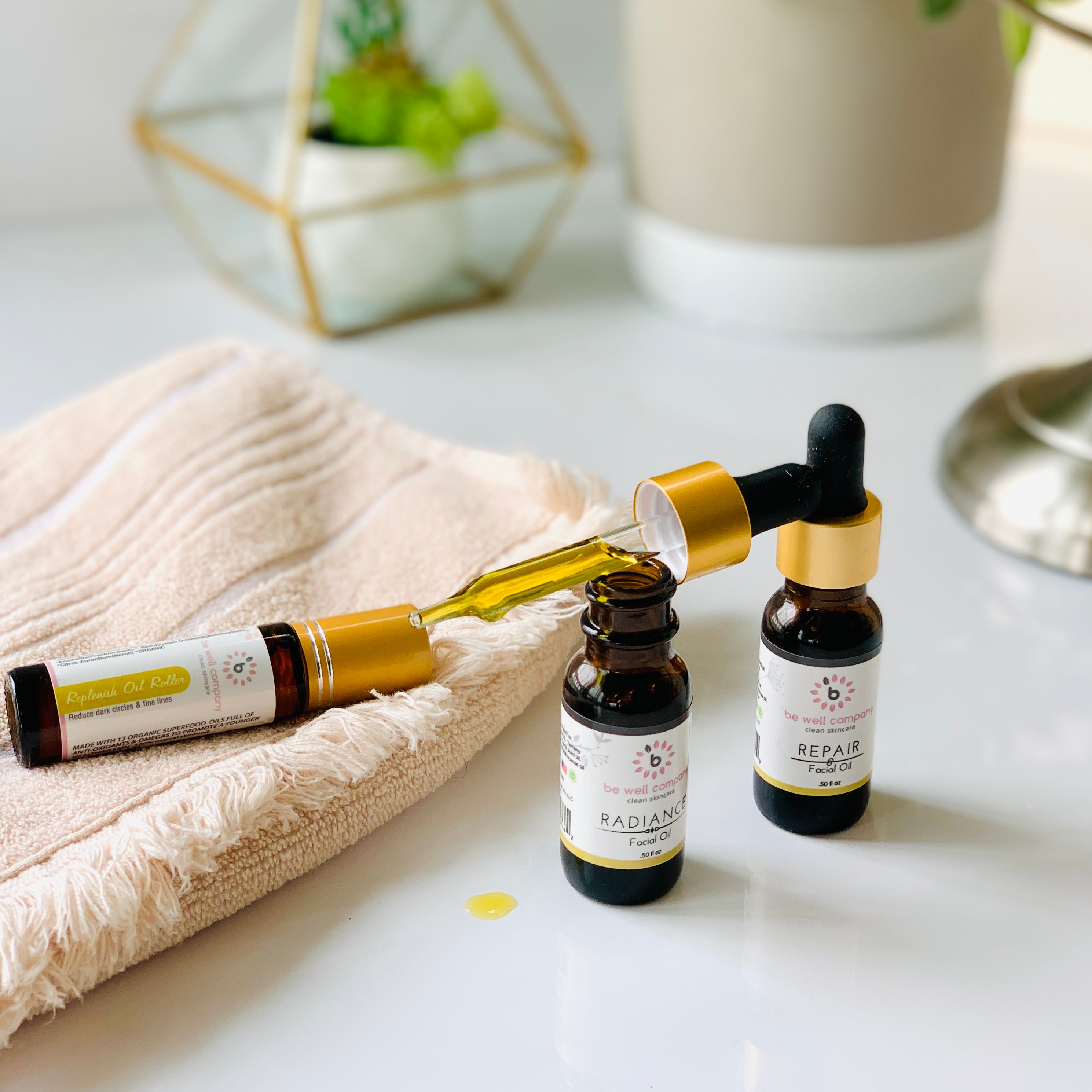 Best Premium Facial Oil Kit for Glowing Skin - Organic & Natural Skincare Set - Perfect for Night Routine & Anti-Aging Care