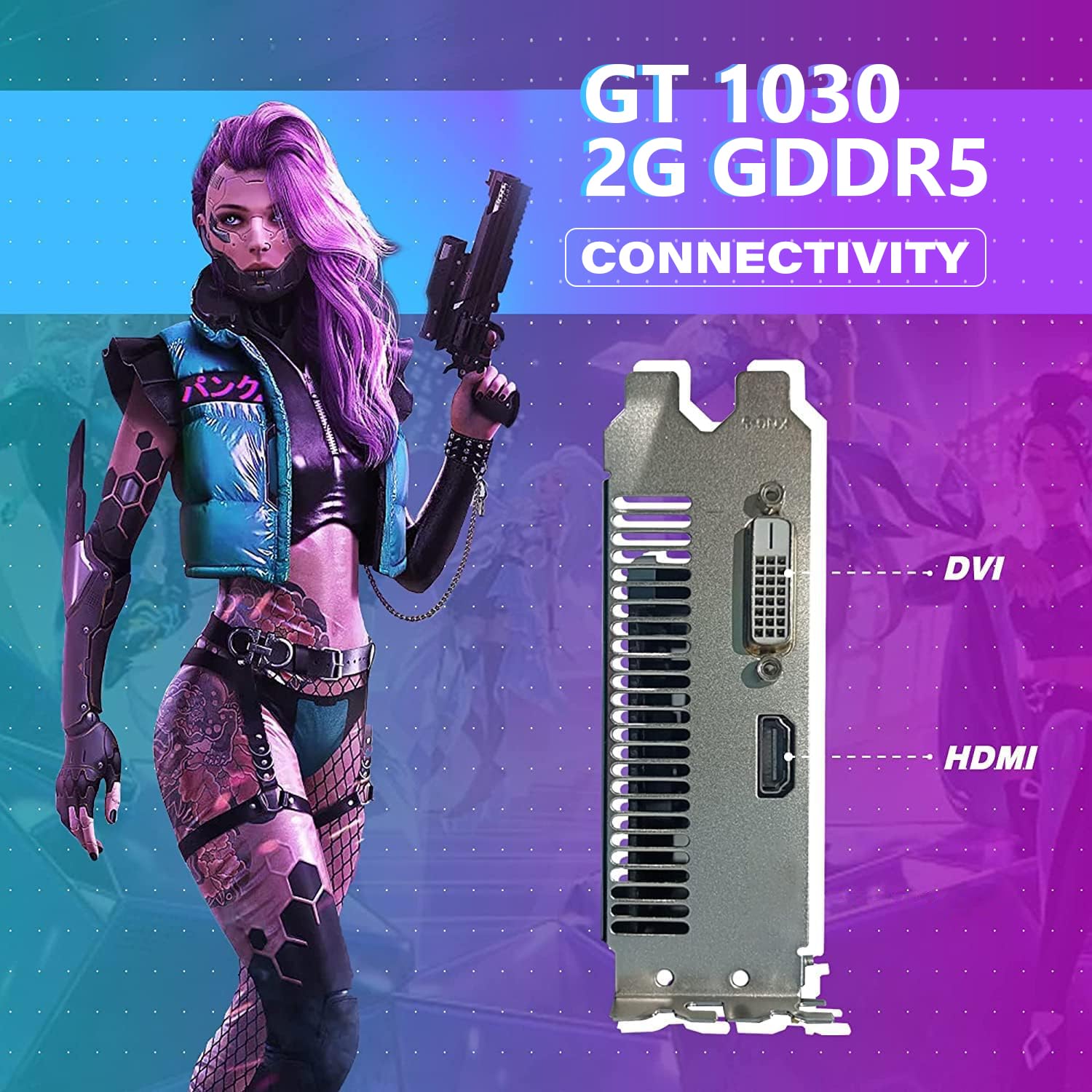 HP RGB Gaming PC - Intel i5-6500, GT 1030, 16GB DDR4 for Esports & Streaming