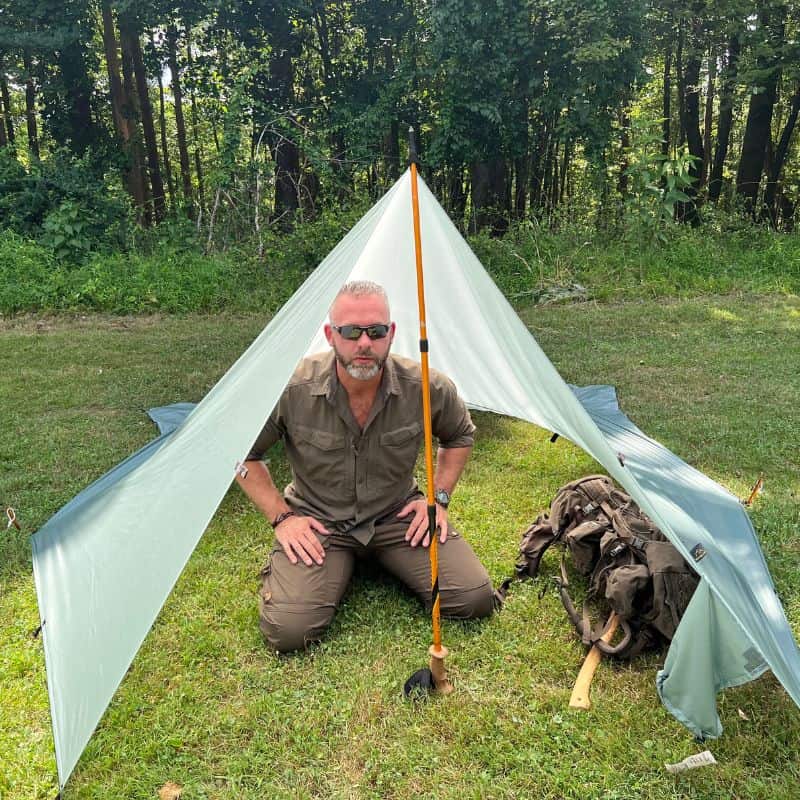 Etowah Outfitters Ultra Lite Survival Tarp 10' x 10' - Waterproof Camping Shelter for Hiking, Backpacking & Emergency Preparedness