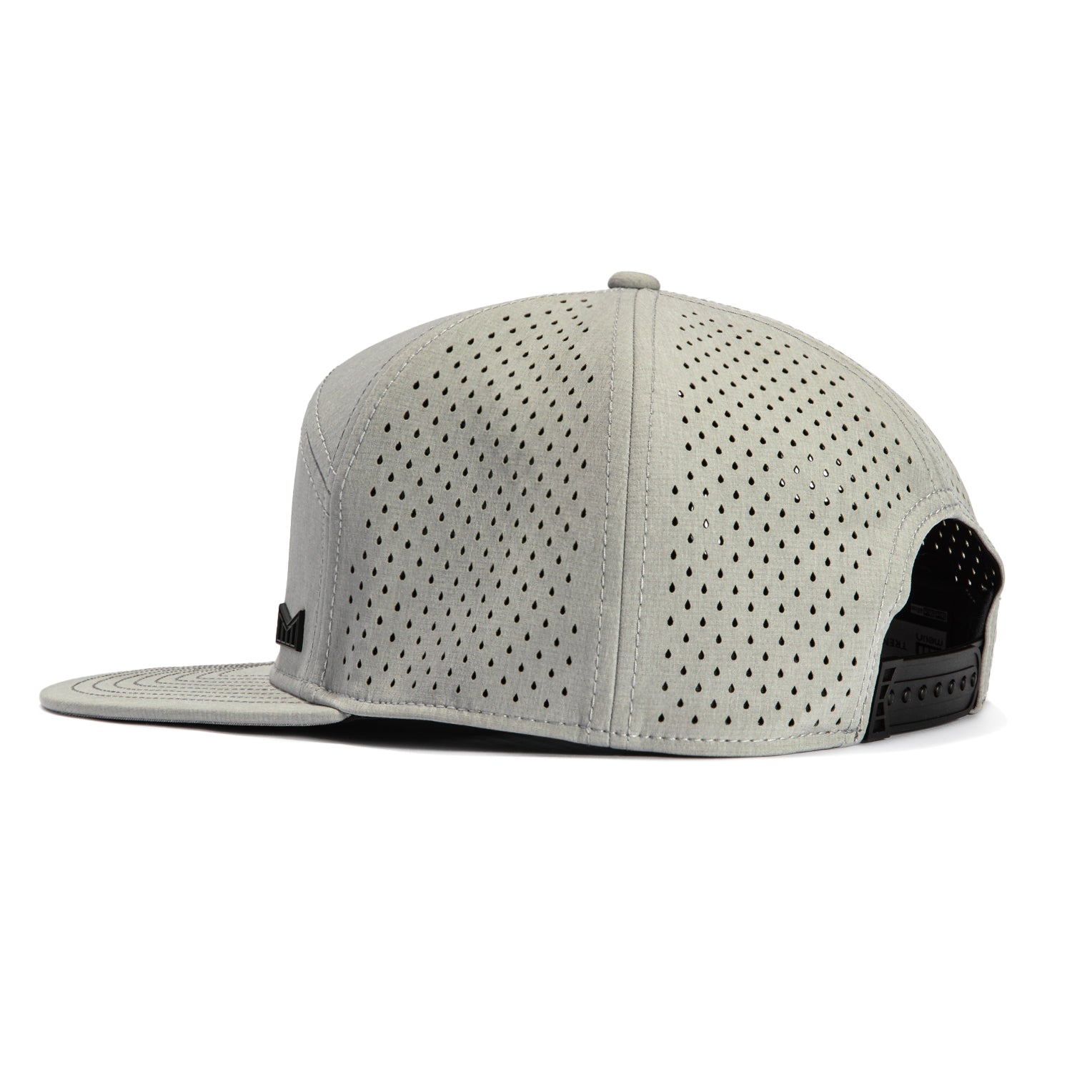 Melin Trenches Icon Hydro Snapback XL Hat - Heather Gray Adjustable Baseball Cap for Men & Women - Perfect for Outdoor Sports, Hiking, and Casual Wear