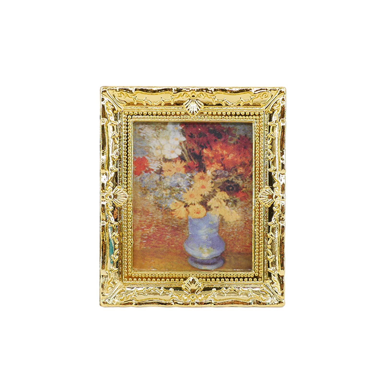 Vintage Miniature Dollhouse Wall Mural - High Simulation Mini Wall Picture for Dollhouse Scenes, Kids Gift & DIY Home Decor - Perfect for Dollhouse Accessories, Miniature Room Decor, and Creative Play