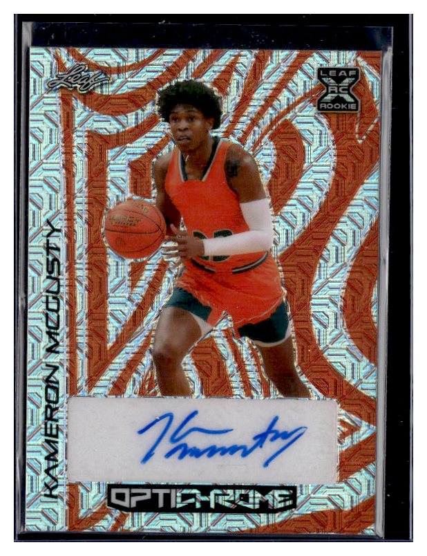 2022 Leaf Optichrome Basketball Card - Kameron McGusty Autograph #BA KMG /3 - Rare Collectible for Sports Fans & Memorabilia Enthusiasts - Perfect for Display, Trading, and Investment