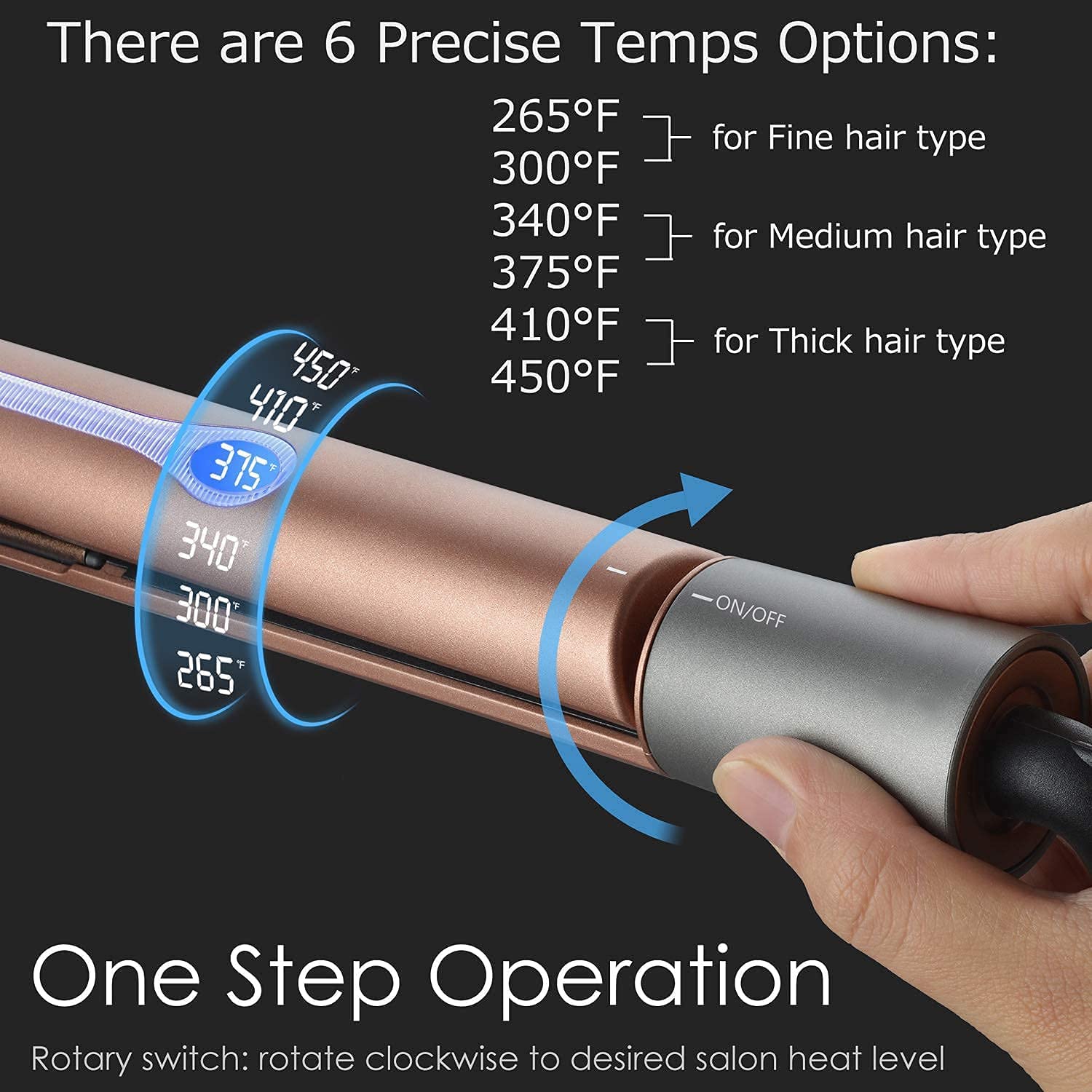 NITION Pro Salon Hair Flat Iron Styling Tool - Professional Hair Straightener & Blow Dryer with Diffuser & Comb Set for Smooth, Shiny Hair - Perfect for Home & Salon Use, Styling, Straightening & Volumizing