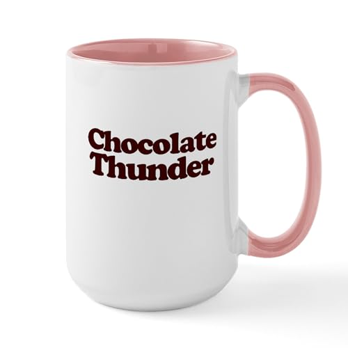 White/Pink Inside - Chocolate Thunder Mugs