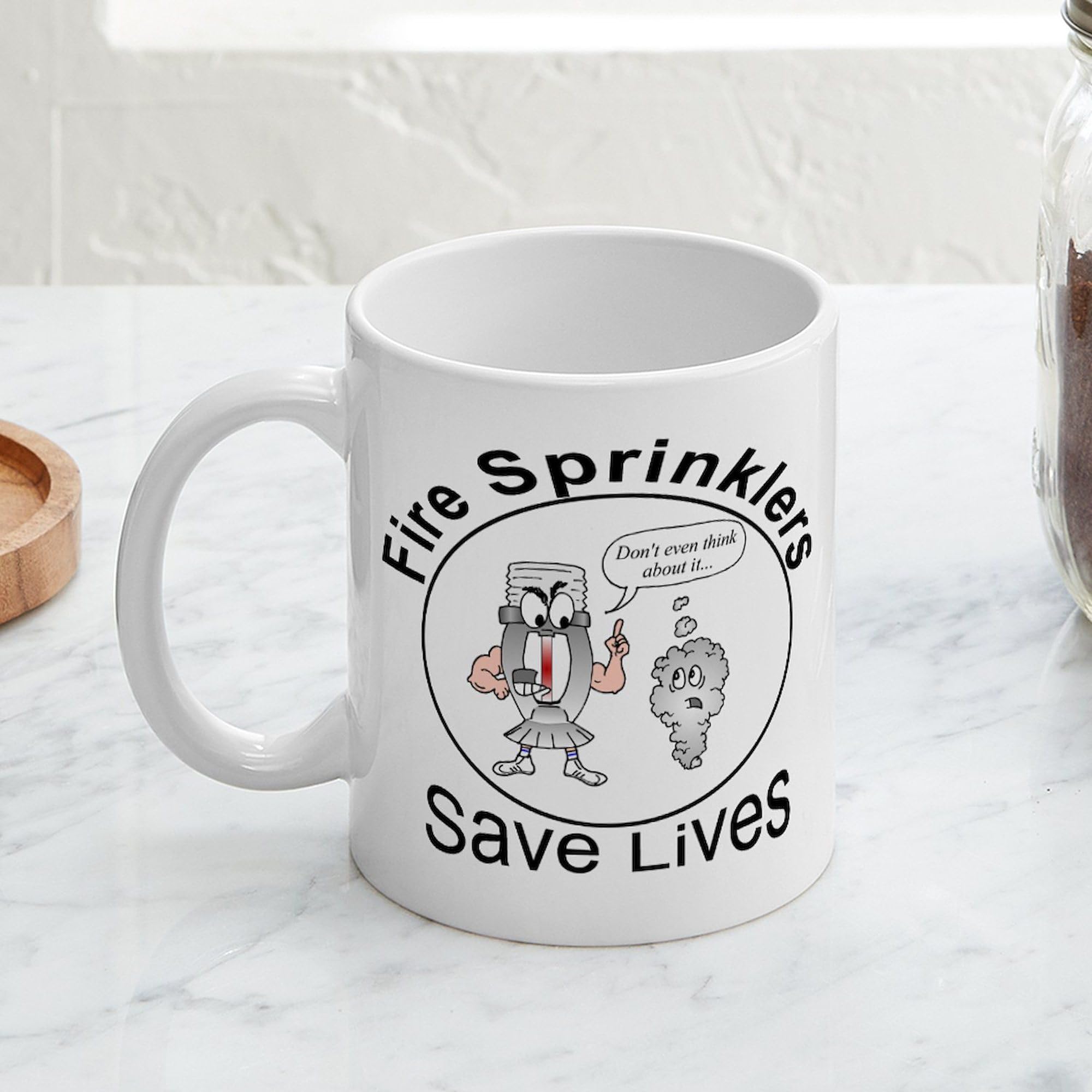 11 oz (325 ml) Ceramic Coffee Mug - Think Mugs by CafePress | Perfect for Office, Home & Gifts | Durable & Stylish Drinkware