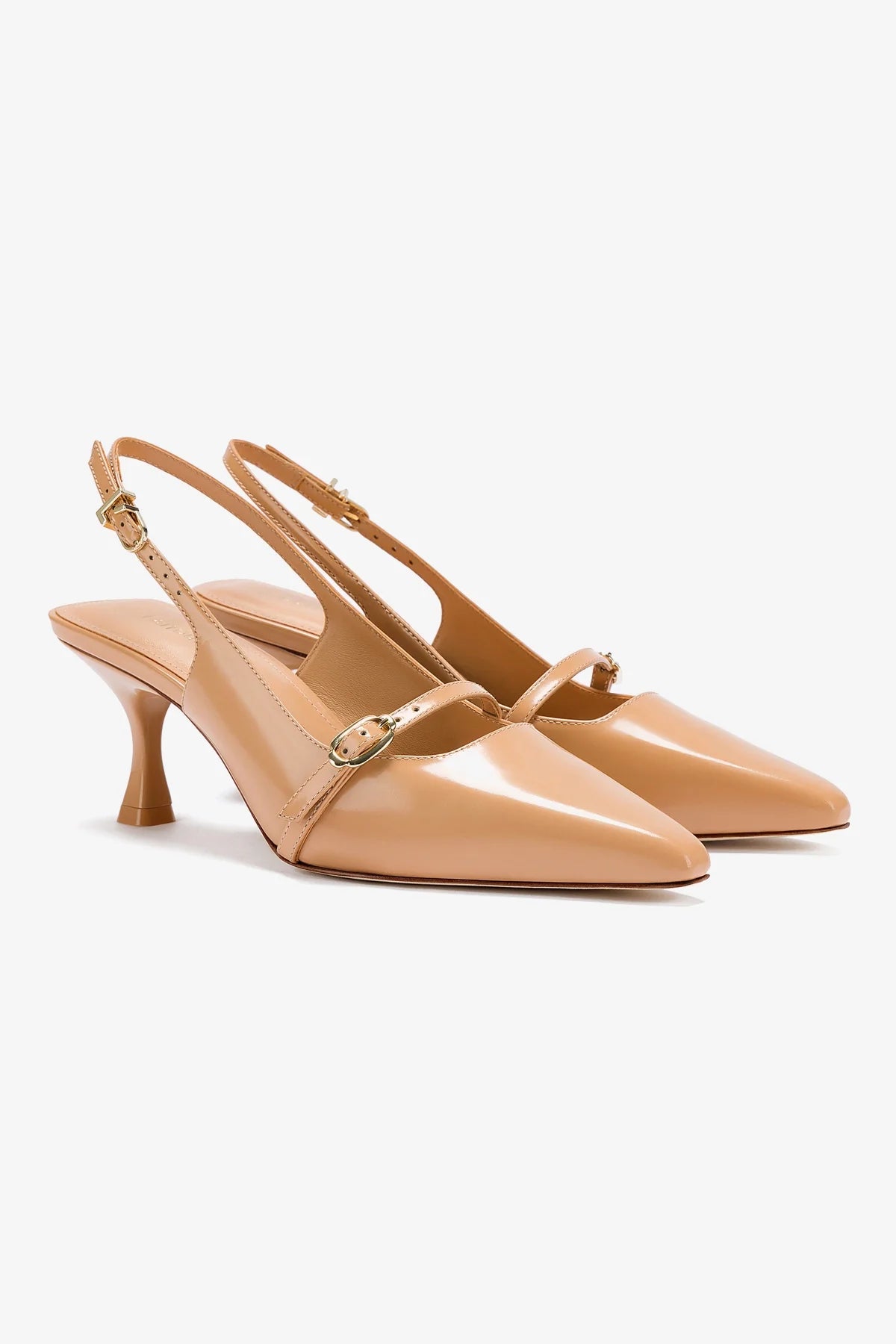 **Ines Pump Women's Shoes - Tan Leather Heels for Office, Party & Wedding - Comfortable & Stylish Dress Pumps**