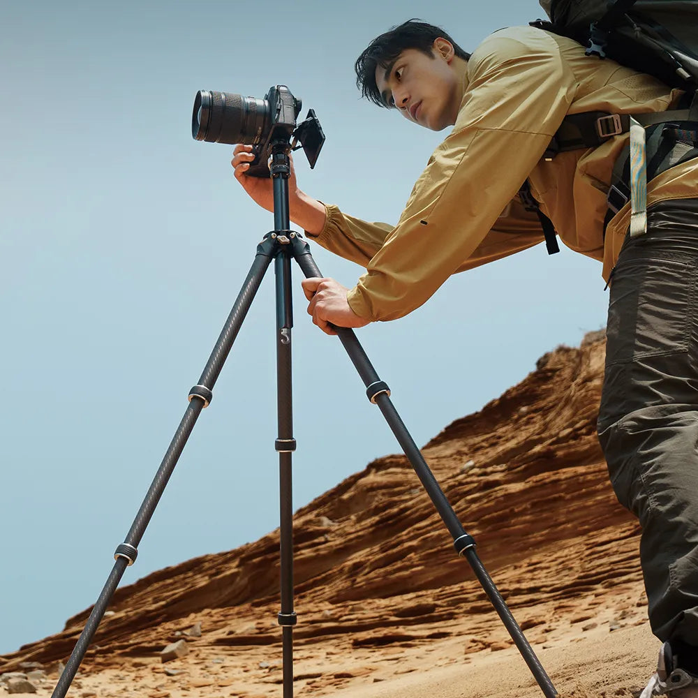 Ulanzi Falcam TreeRoot Quick Lock Lite Travel Tripod - Compact & Lightweight Camera Tripod for DSLR, Mirrorless, Smartphones - Perfect for Travel, Vlogging, Hiking & Outdoor Photography