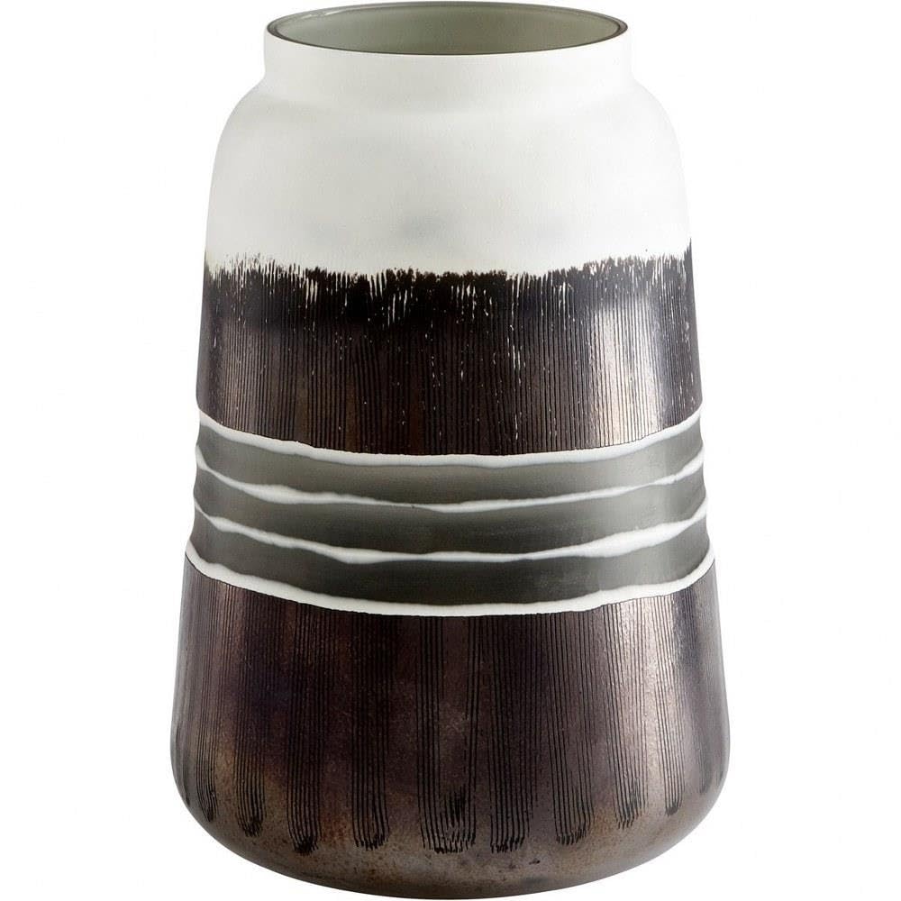 Borneo Handmade Ceramic Vase - 11.5 Inches Tall, 7.75 Inches Wide - Perfect for Home Decor, Wedding Centerpieces & Gift Ideas