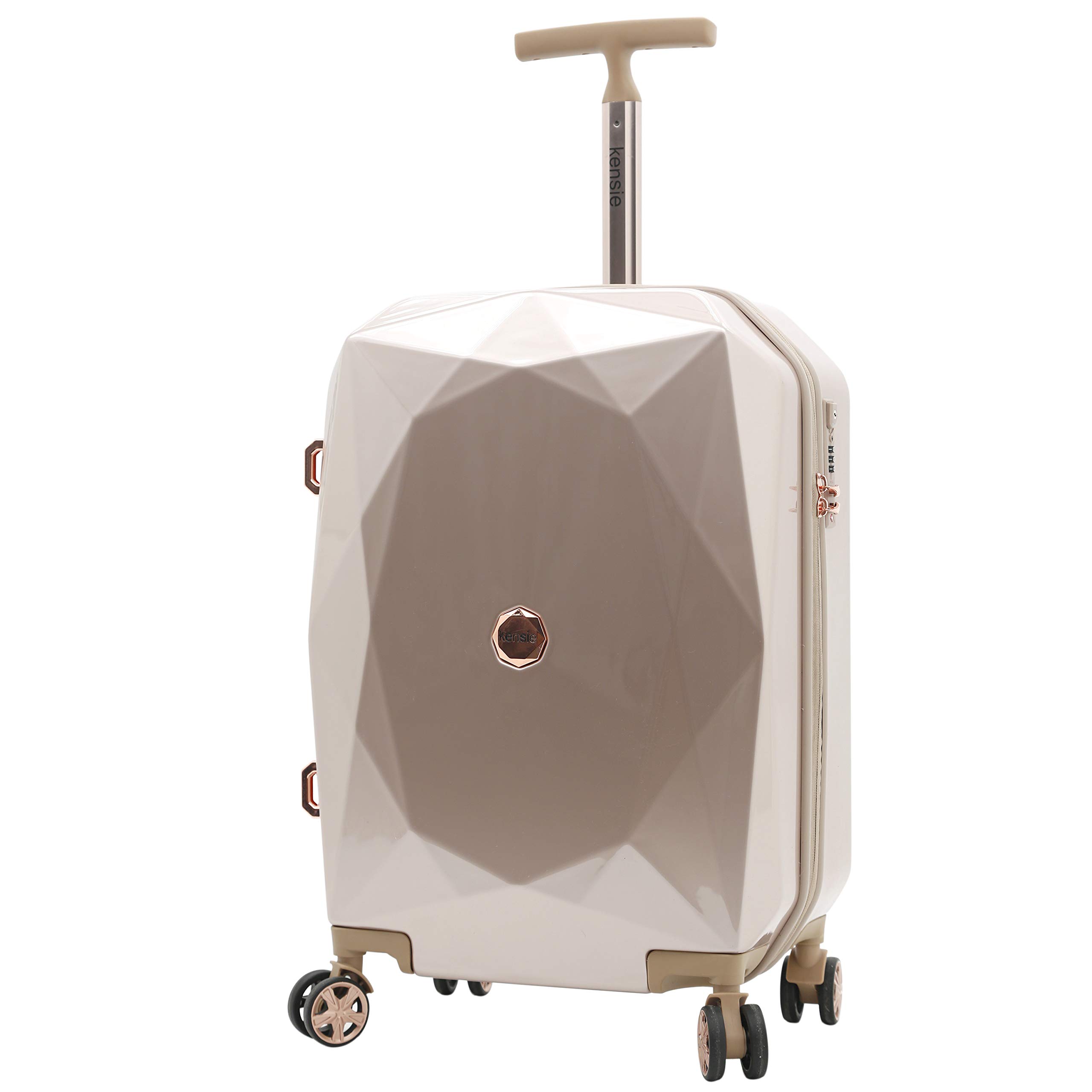 Kensie Women's Rose Gold Gemstone Luggage 2-Piece Set (28