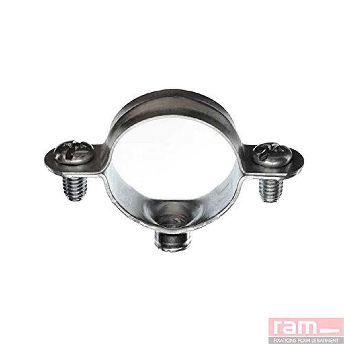 RAM 51018 Stainless Steel Dog Collar - Adjustable Pet Collar for Small to Medium Dogs - Durable & Comfortable for Daily Walks, Training & Outdoor Adventures