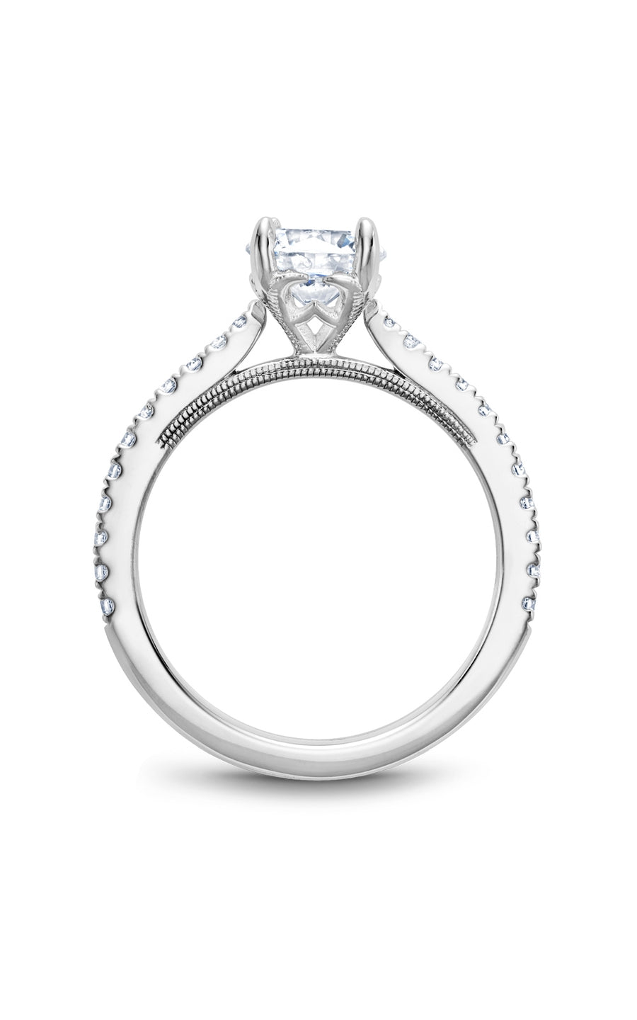 Noam Carver B293 01A Bridal Engagement Ring - Elegant Diamond Wedding Band for Women, Perfect for Proposals, Anniversaries & Special Occasions