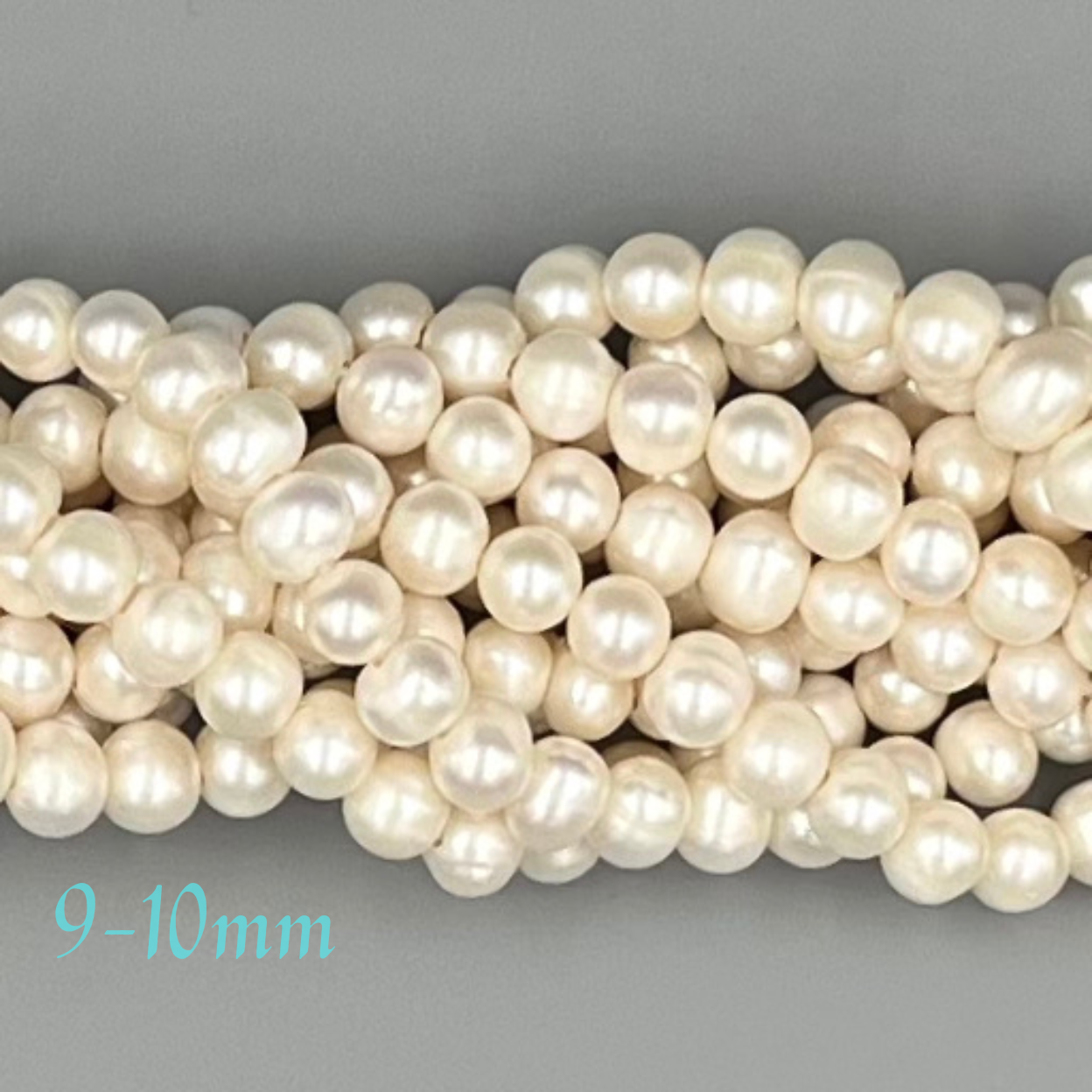 2.0mm Hole Freshwater Pearl Beads - 8mm, 10mm, 11mm, 15.5mm Round Off-Round Strands for Jewelry Making, DIY Crafts, Necklaces & Bracelets