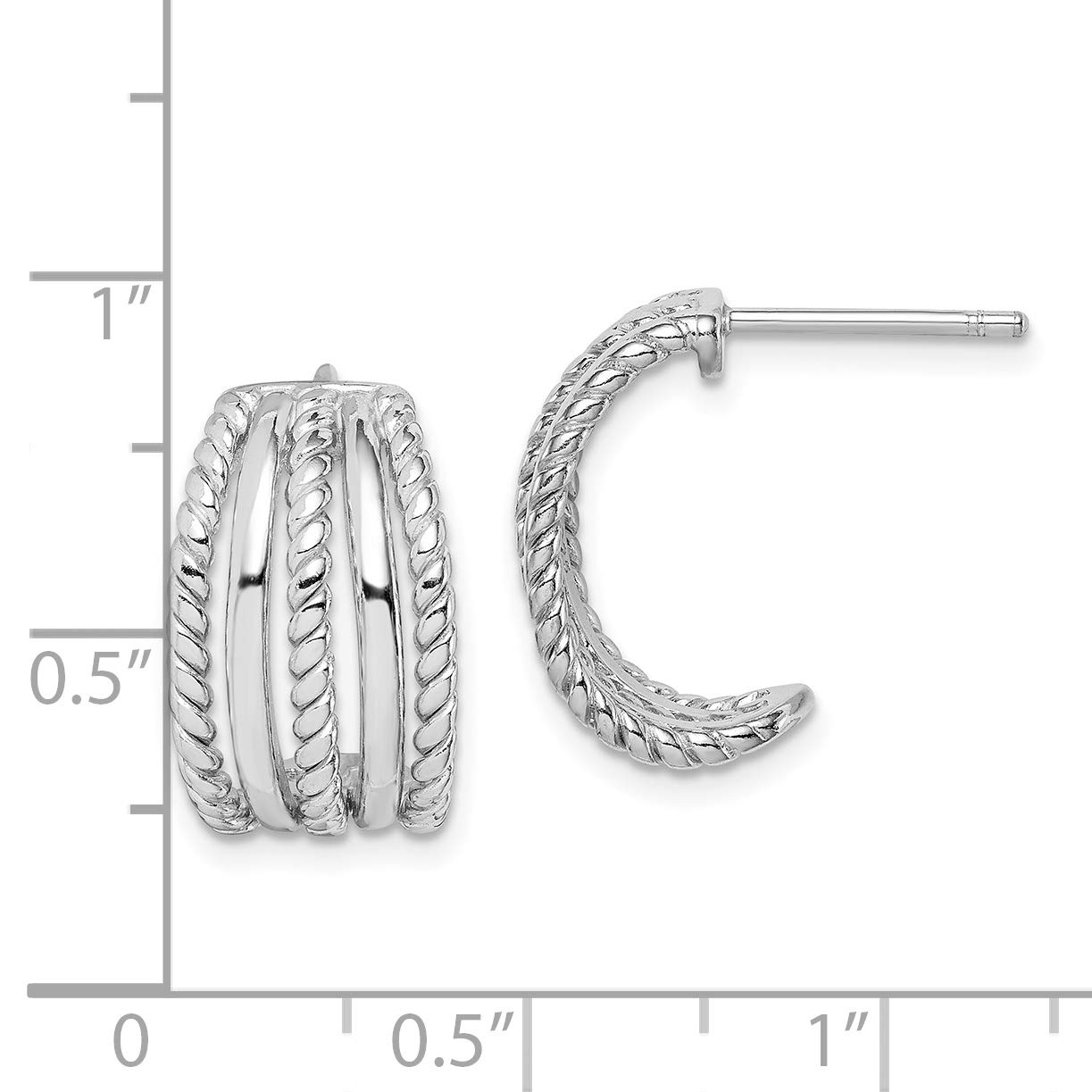 Elegant Sterling Silver Rhodium Plated Earrings for Women - Perfect for Weddings, Parties & Everyday Wear