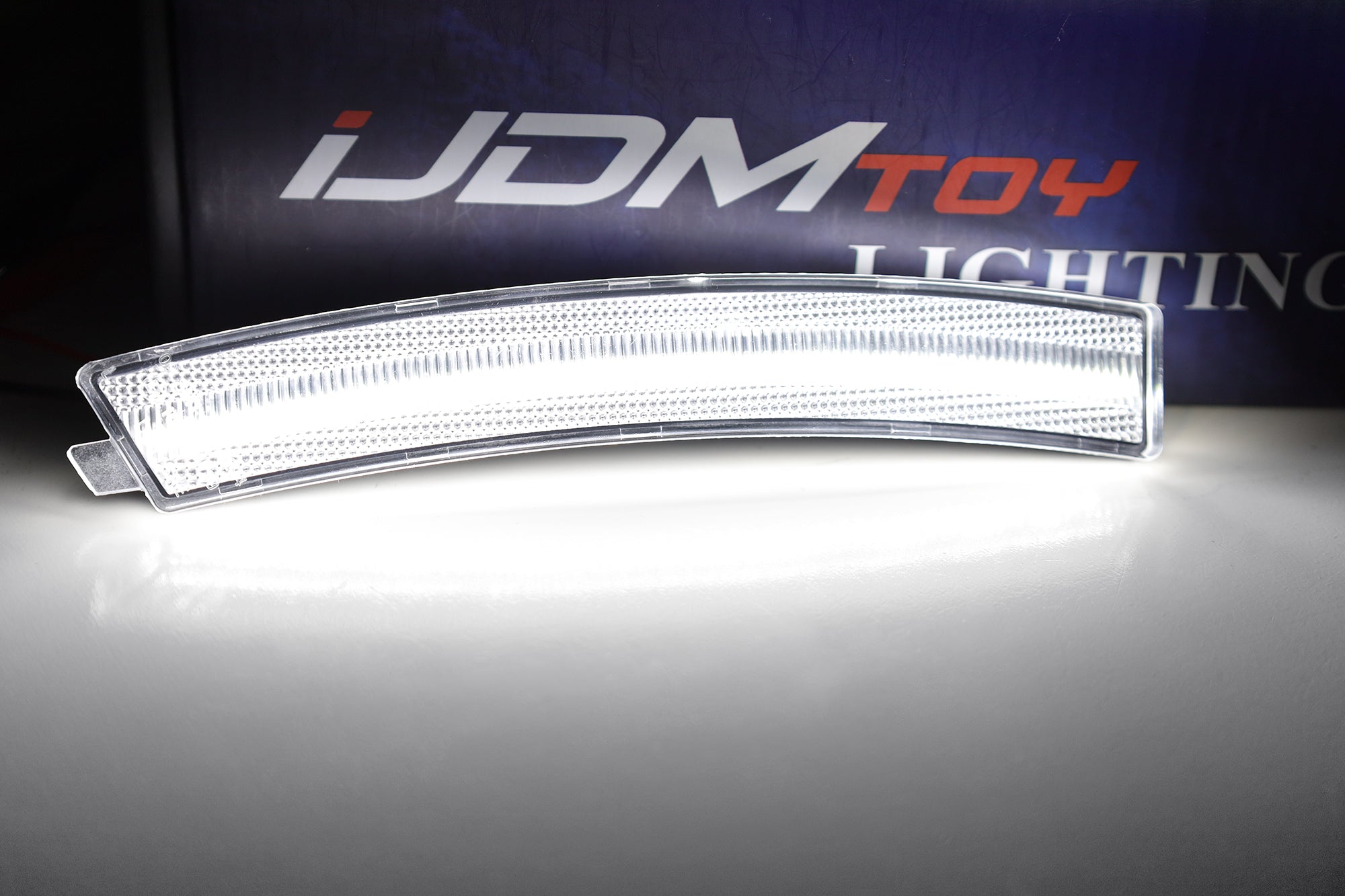 Clear Lens White Full LED Strip Front Bumper Side Markers For Cadillac 2020+ CT4 - Upgrade Your Car's Style & Safety for Night Driving & Custom Looks