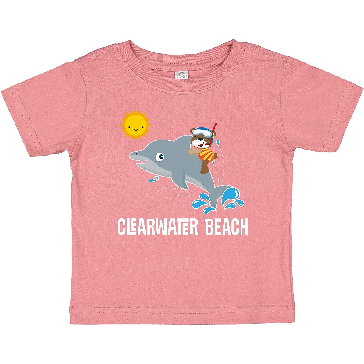 Inktastic Clearwater Beach Florida Vacation Baby T-Shirt - Cute Cotton Short Sleeve Tee for Boys & Girls - Perfect for Beach Trips, Family Vacations & Summer Outfits