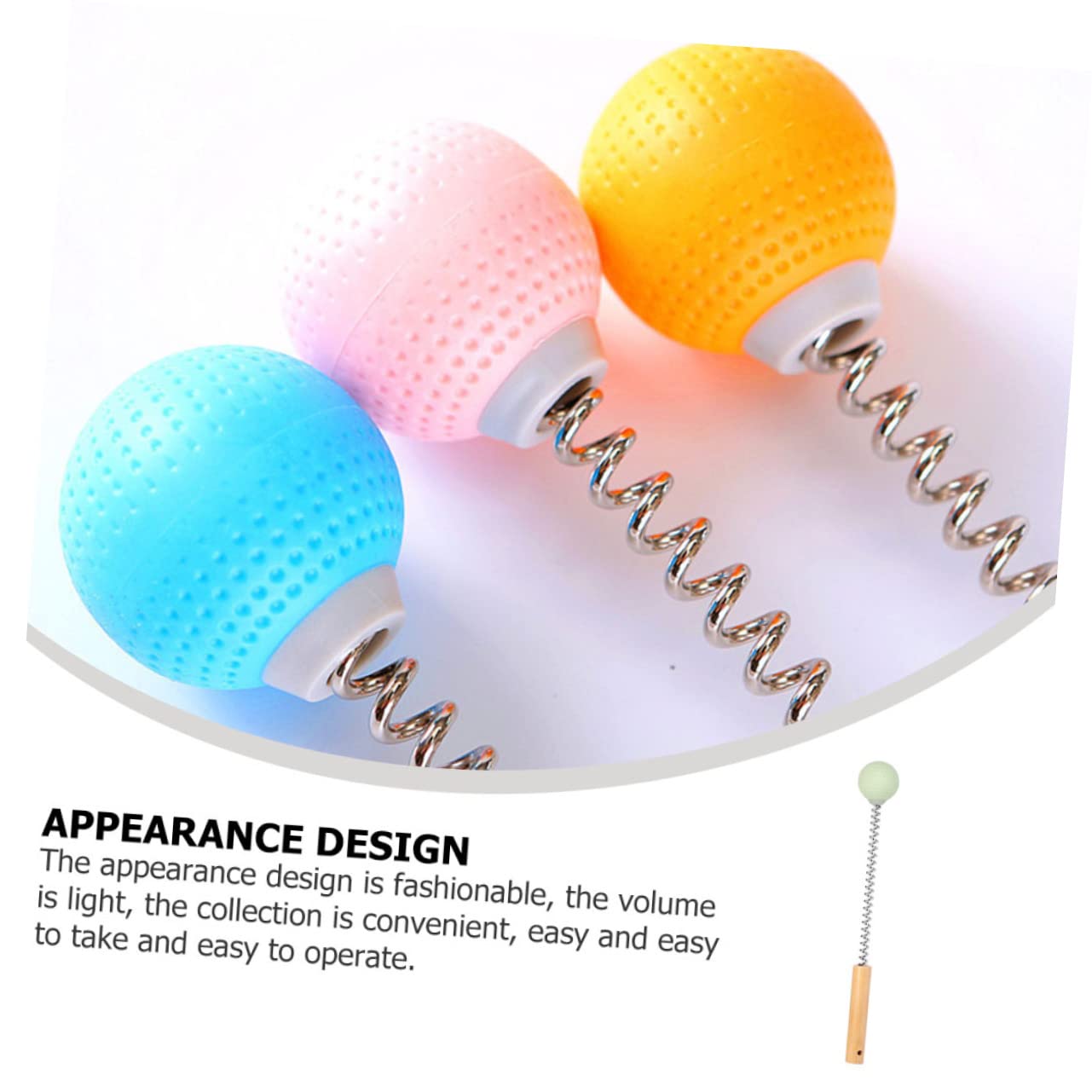 Lurrose 3-Pack Spring Massage Tools Set - Body Massager, Muscle Relief Stick, Back Massage Hammer for Pain Relief & Relaxation | Perfect for Home, Office & Travel Use