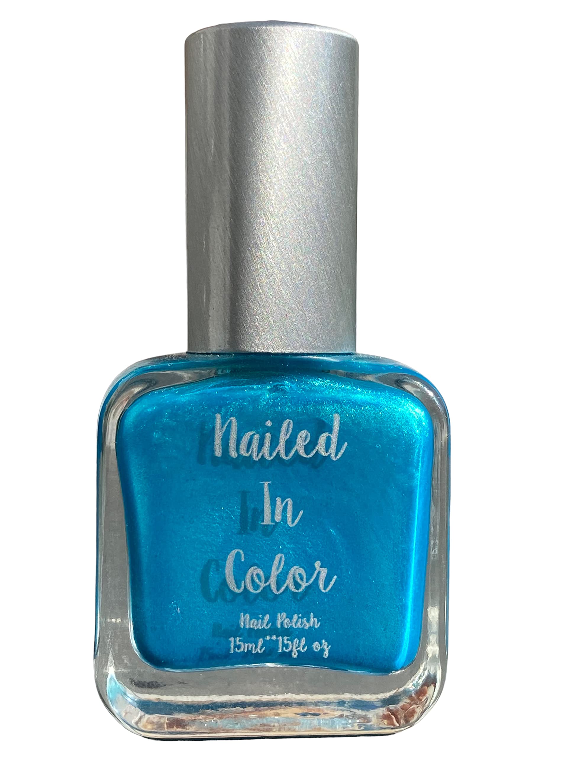 Turquoise Peacock Blue Panther Team Color Women's Nail Polish - Football Game Day Manicure for Ladies - Perfect for Sports Events, Parties, and Nail Art Designs
