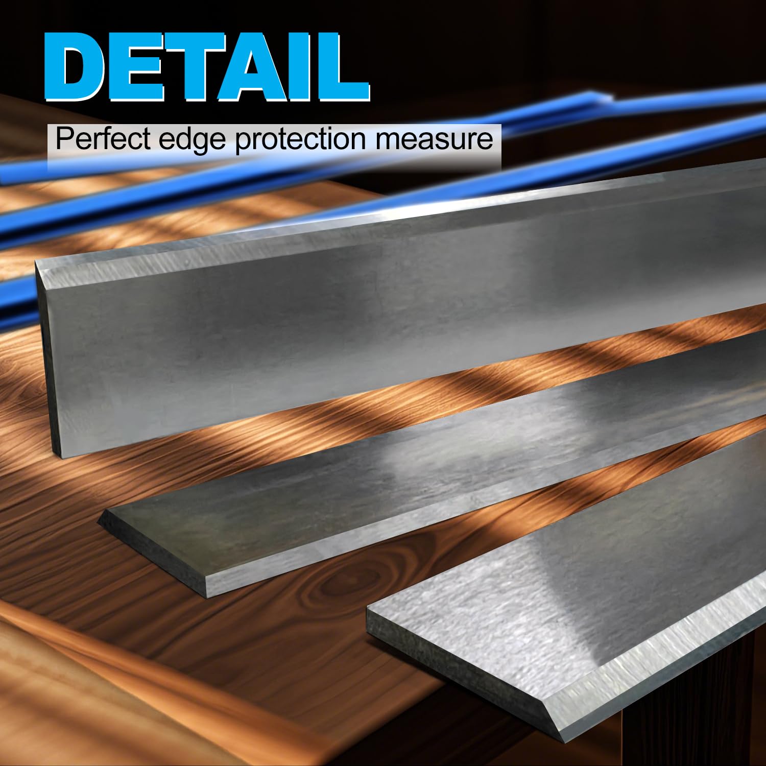 Premium TCT 15-Inch Planer Blades & Jointer Knives Set - Replacement for Delta 22-677, Grizzly G0453, Jet 708529G & More (3-Piece) - Perfect for Woodworking, Cabinet Making & DIY Projects
