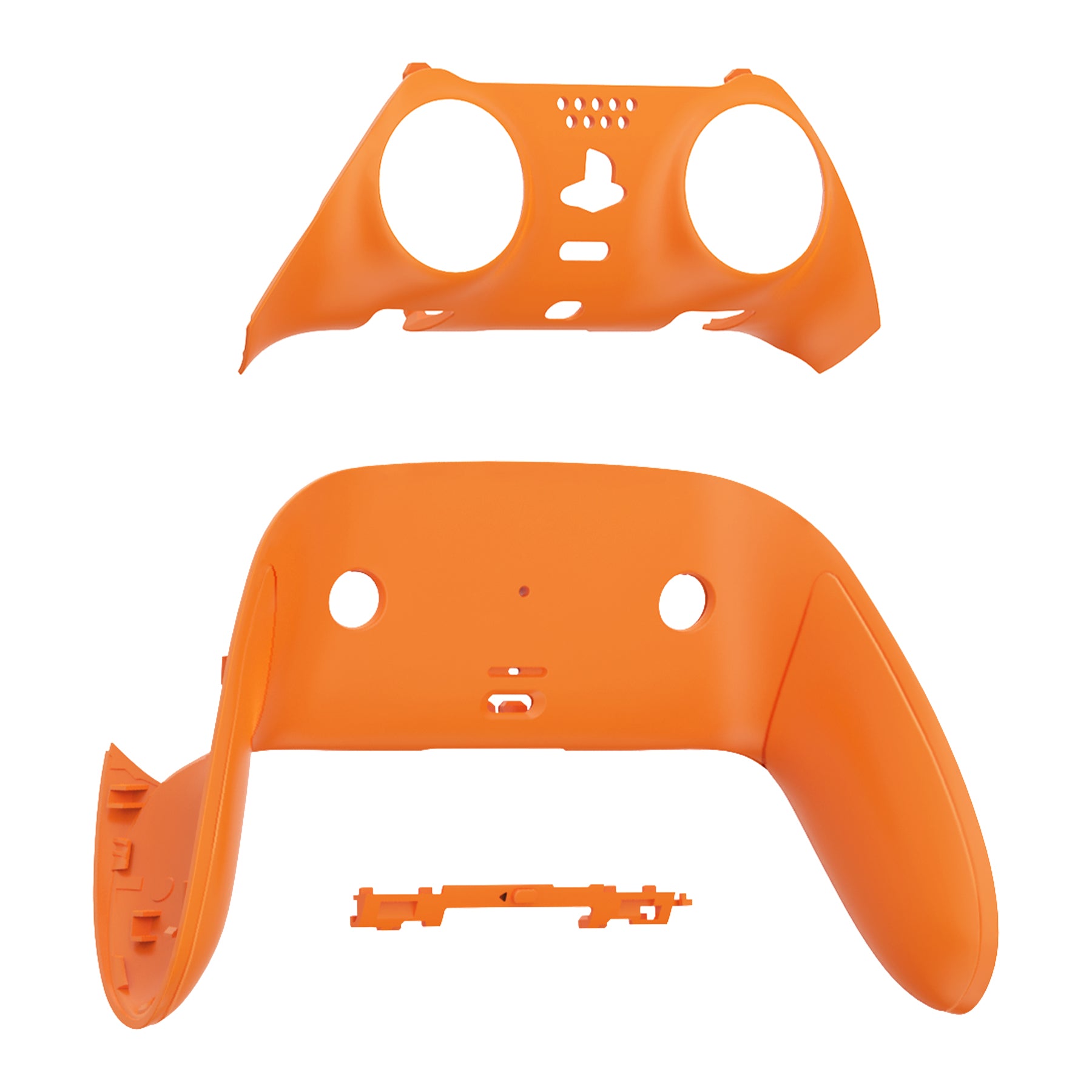 eXtremeRate Orange PS5 Edge Controller Shell - DIY Replacement Front & Back Cover with Custom Plates | Compatible with PS5 Edge Controller (CXQEGP002) | Gaming Accessories for Enhanced Customization & Style