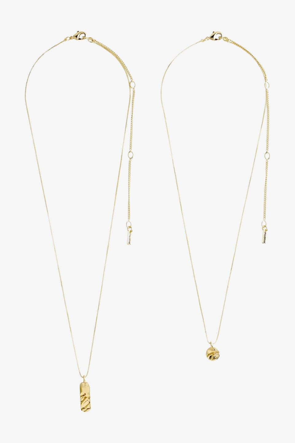 Blink Recycled 2 in 1 Gold Plated EOL Necklace - Elegant Layered Pendant Jewelry for Women, Perfect for Everyday Wear & Special Occasions