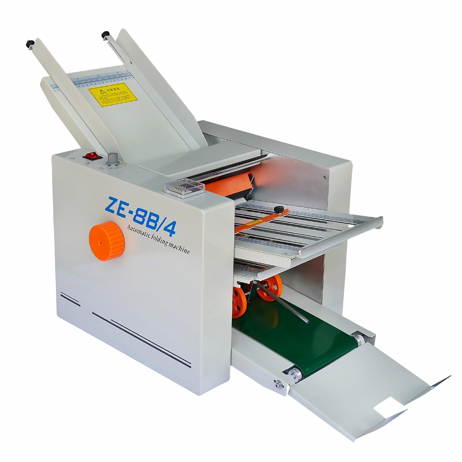 Automatic Paper Folding Machine - 4 Folding Plates for 12 Fold Types (Z-Fold, Half-Fold, Letter Fold, Cross Fold) | Office Document & Brochure Folding Solution for Businesses & Print Shops