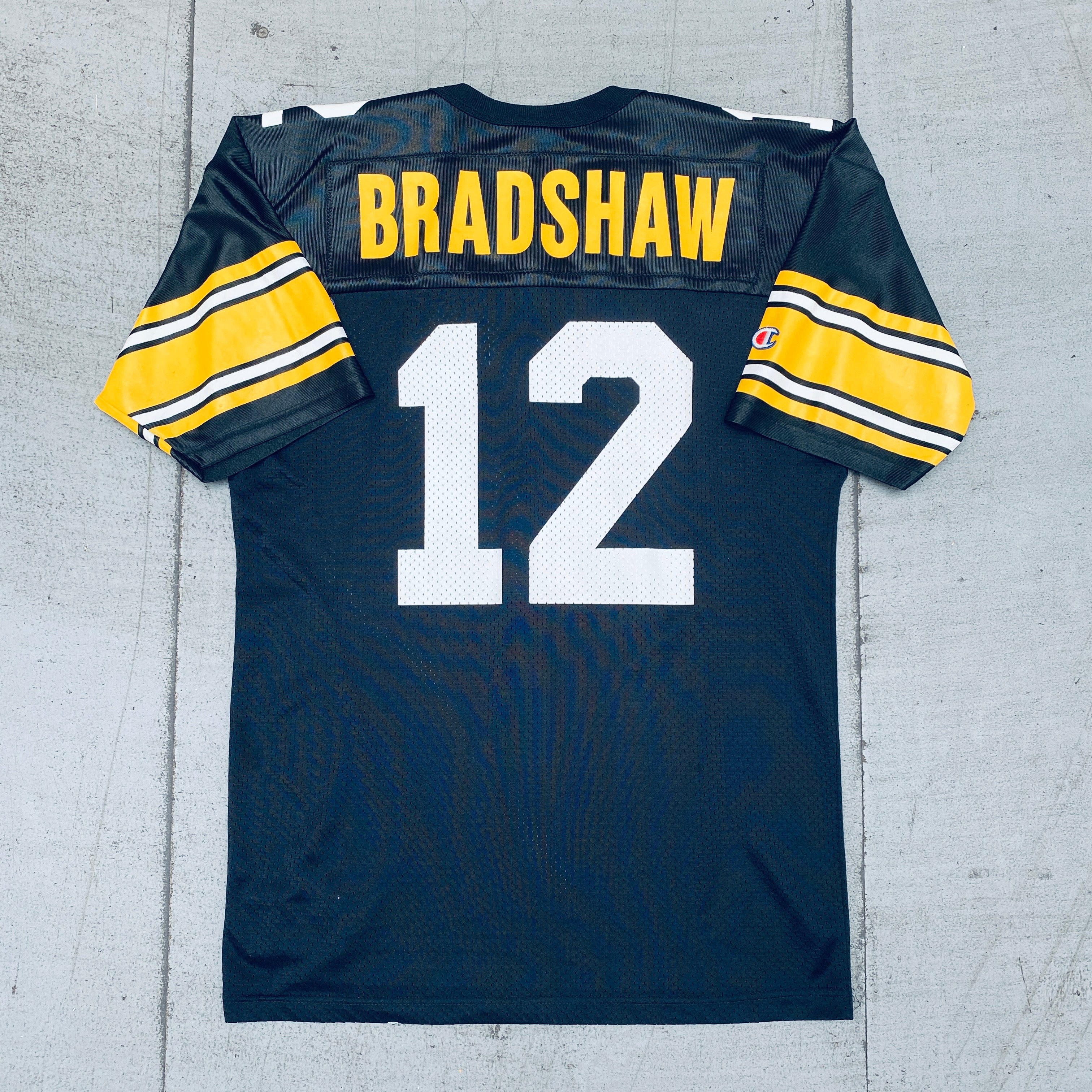 Pittsburgh Steelers Terry Bradshaw Vintage Champion Throwback Jersey for Men - Perfect for NFL Games, Tailgating & Fan Collections