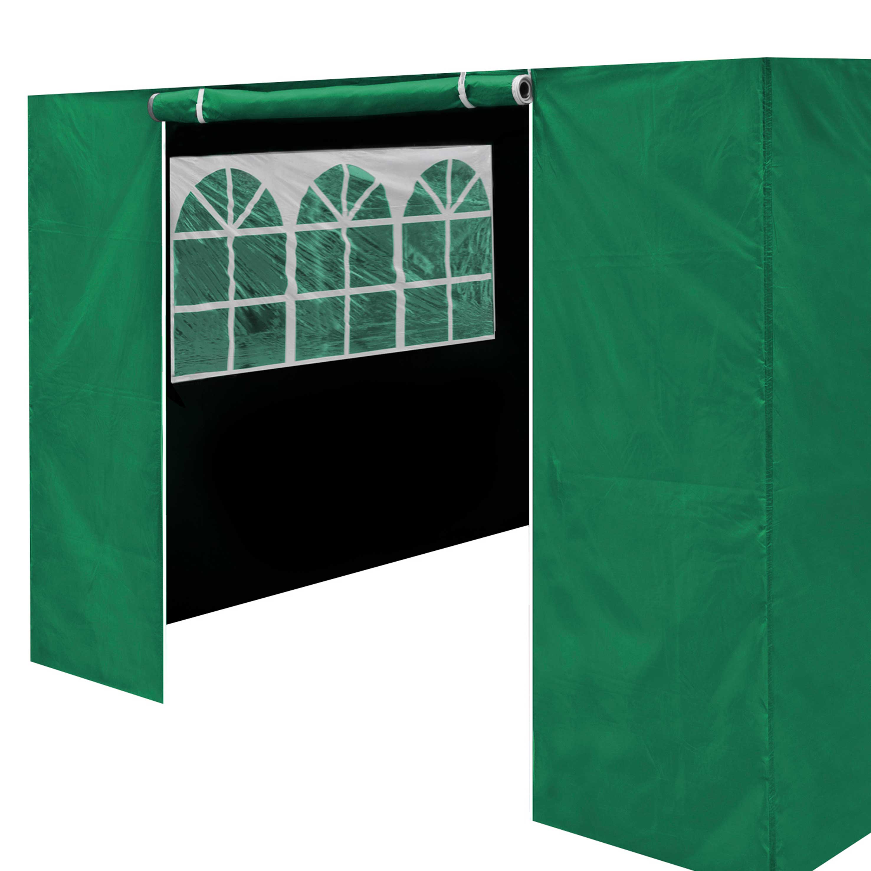 Premium Gazebo Side Walls, Doors & Windows for 3x6m Gazebos - Dark Green (DG156) - Waterproof & UV-Resistant for Outdoor Parties, Weddings & Backyard Events