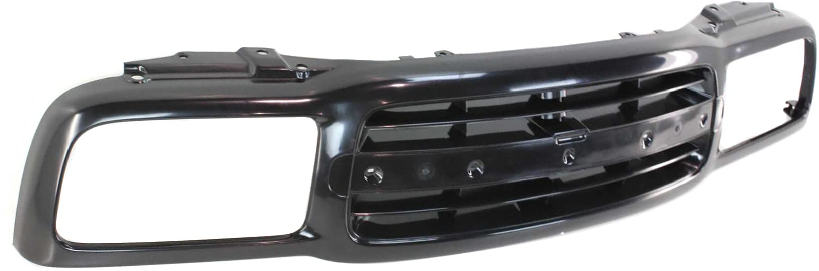 Go-Parts Black Replacement Grille Shell & Insert for 1999-2004 Chevy Tracker | Durable Aftermarket Front Grille Upgrade | Perfect for Off-Roading & Custom Car Modifications
